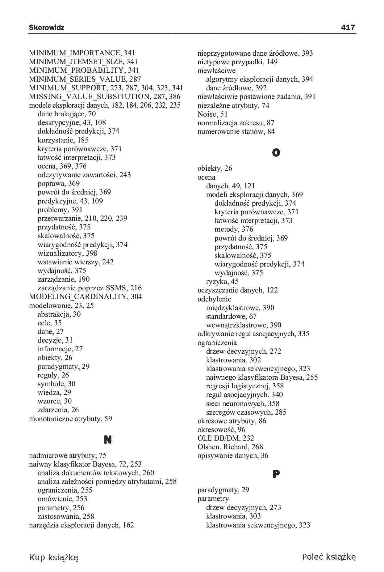 Fragment „Microsoft SQL Server. Modelowanie i eksploracja danych” — strona 27 z 30