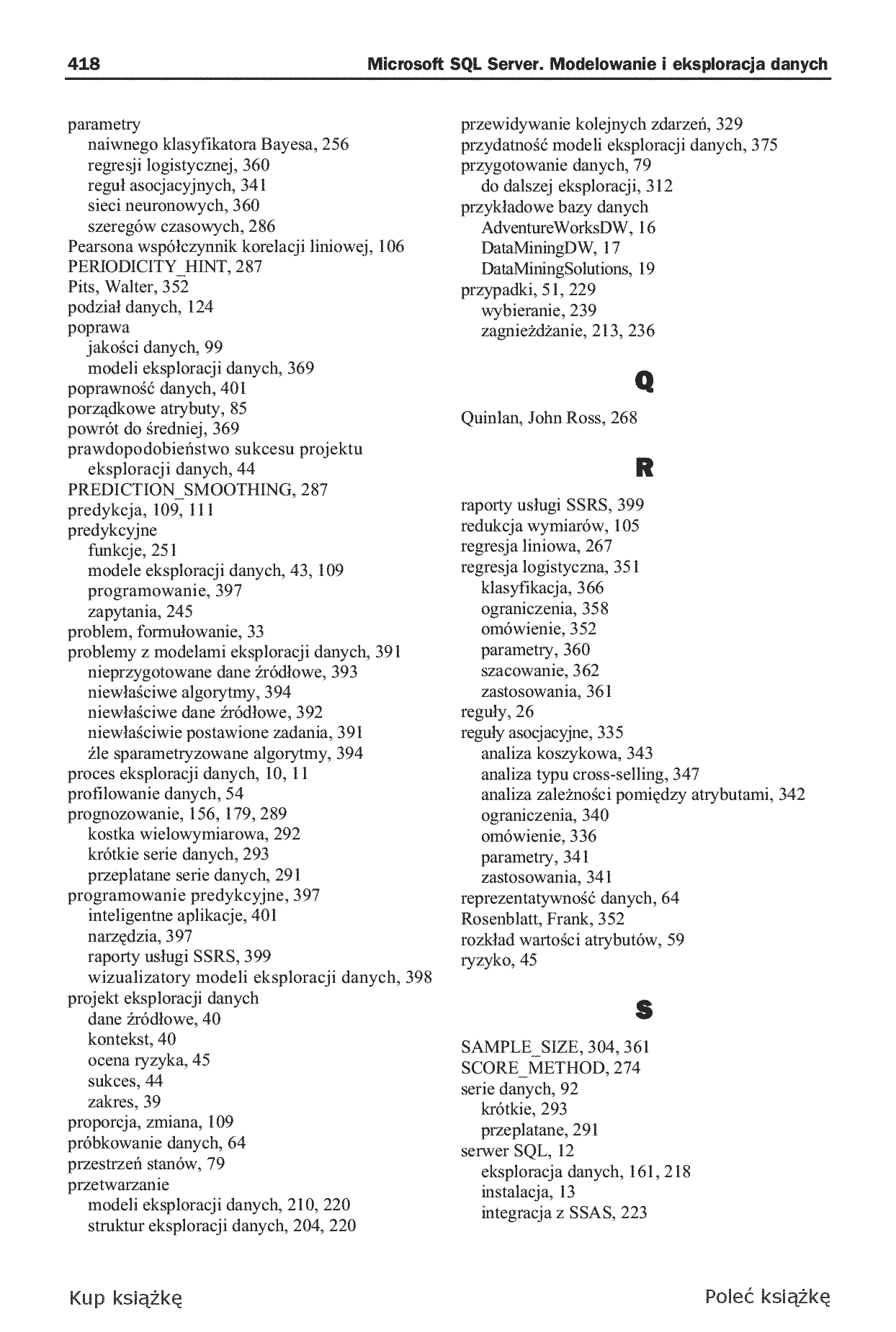 Fragment „Microsoft SQL Server. Modelowanie i eksploracja danych” — strona 28 z 30