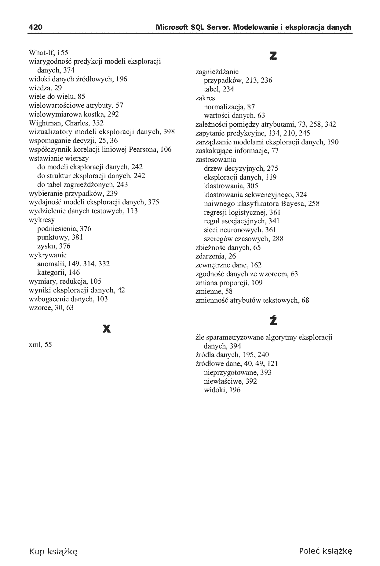 Fragment „Microsoft SQL Server. Modelowanie i eksploracja danych” — strona 30 z 30