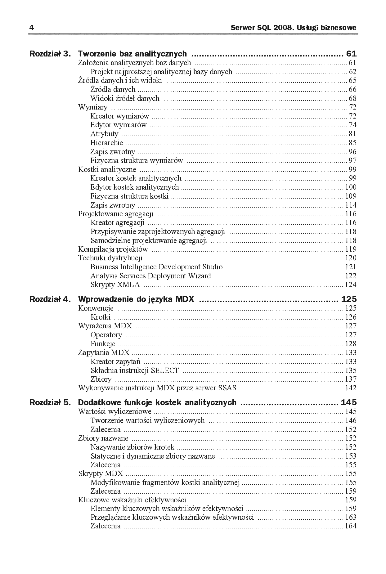 Fragment „Serwer SQL 2008. Usługi biznesowe. Analiza i eksploracja danych” — strona 3 z 29