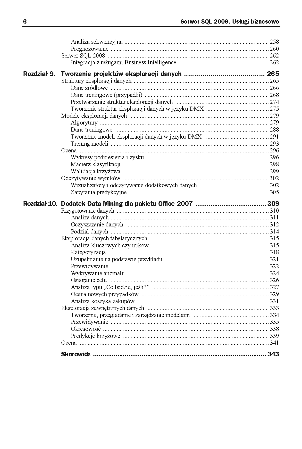 Fragment „Serwer SQL 2008. Usługi biznesowe. Analiza i eksploracja danych” — strona 5 z 29