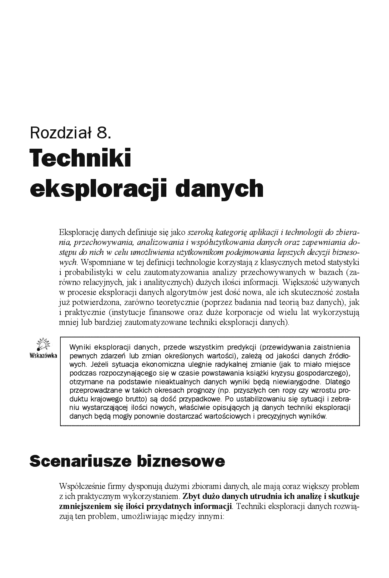 Fragment „Serwer SQL 2008. Usługi biznesowe. Analiza i eksploracja danych” — strona 6 z 29