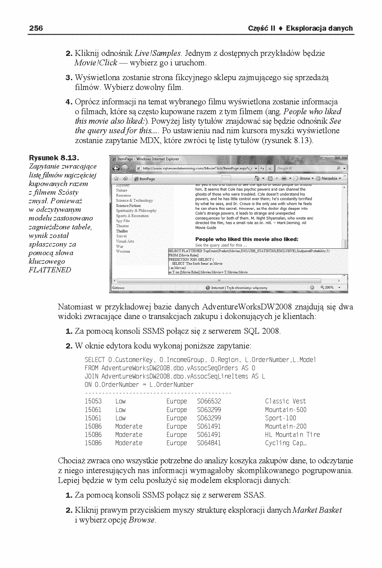 Fragment „Serwer SQL 2008. Usługi biznesowe. Analiza i eksploracja danych” — strona 21 z 29