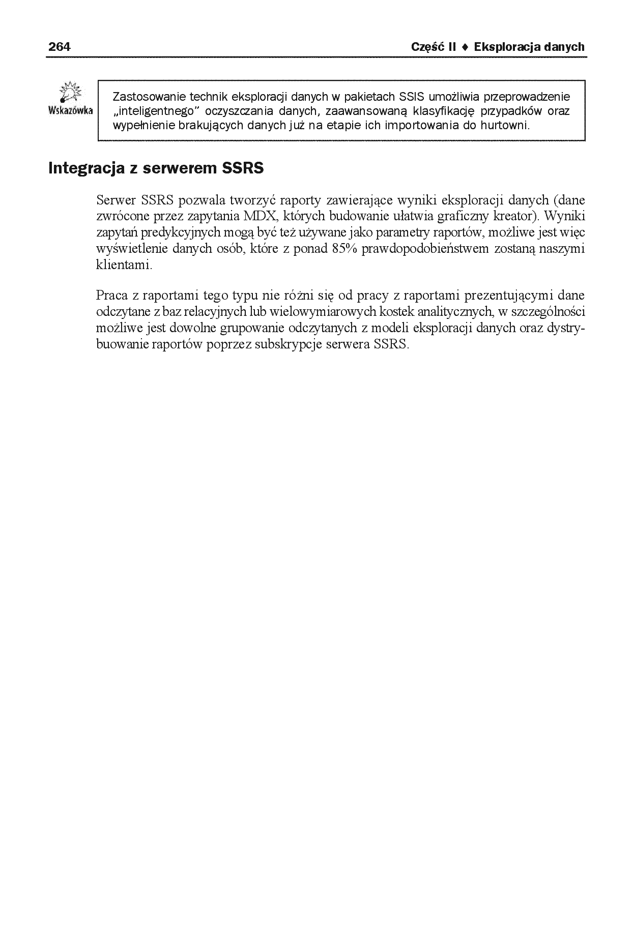 Fragment „Serwer SQL 2008. Usługi biznesowe. Analiza i eksploracja danych” — strona 29 z 29