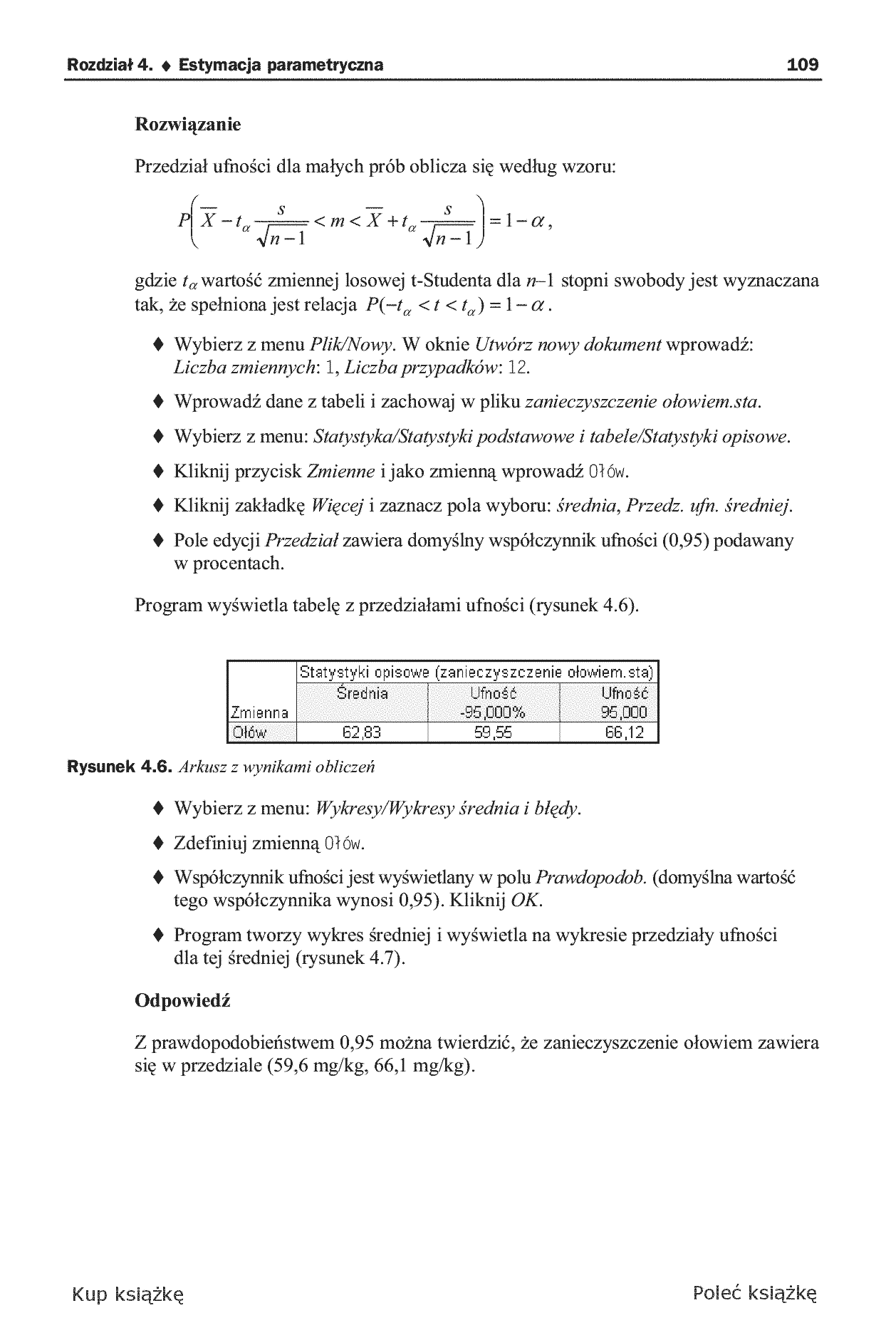 Fragment „Statystyka z programem Statistica” — strona 13 z 24
