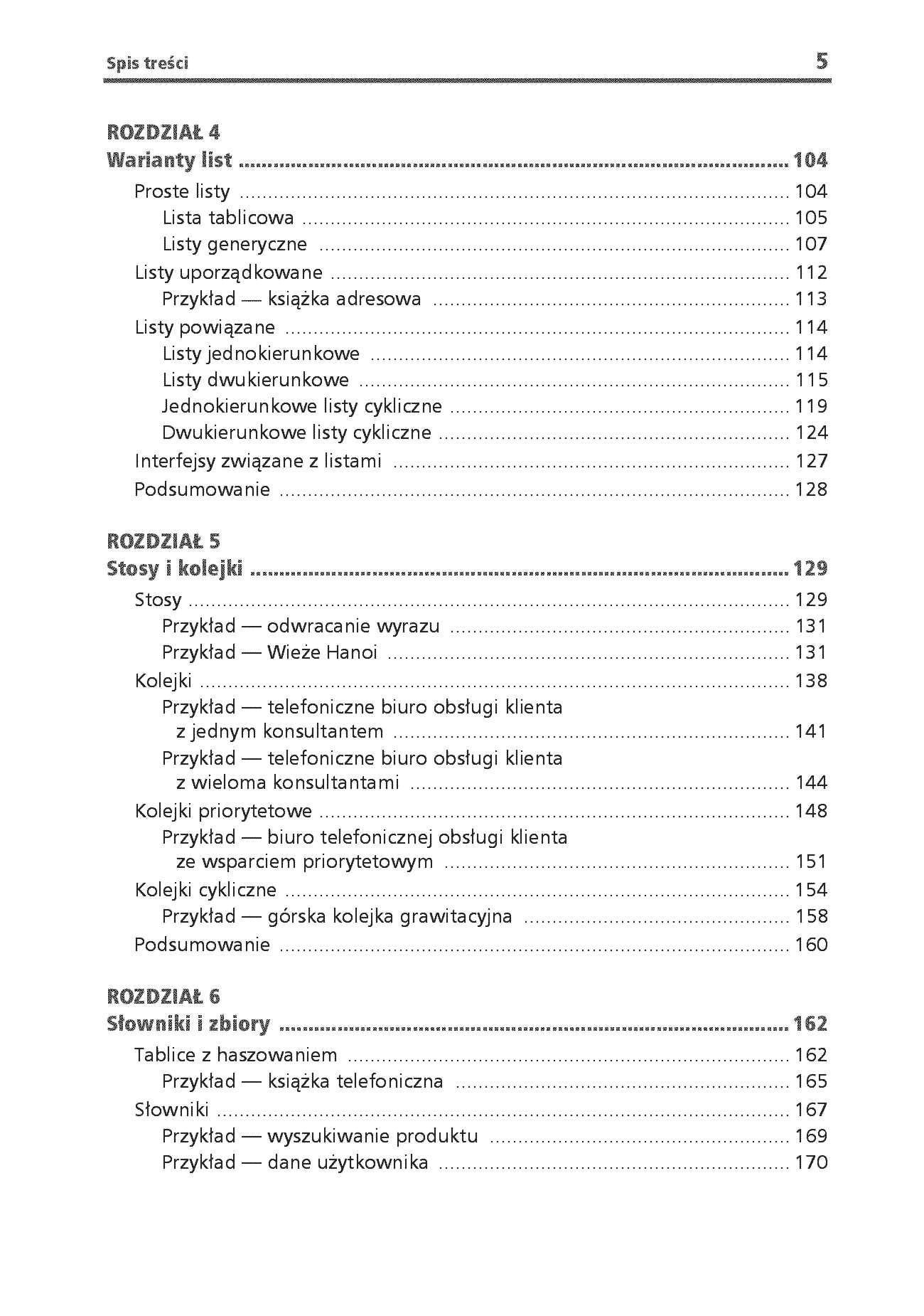 Fragment „Struktury danych i algorytmy w języku C#. Wykorzystaj potencjał C# do projektowania efektywnych aplikacji. Wydanie II” — strona 5 z 30