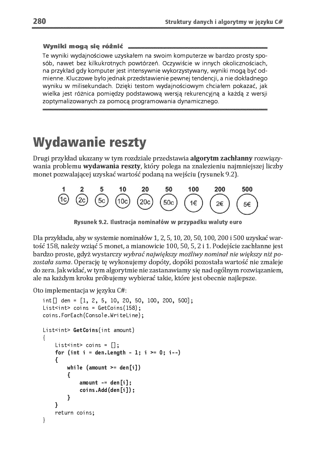 Fragment „Struktury danych i algorytmy w języku C#. Wykorzystaj potencjał C# do projektowania efektywnych aplikacji. Wydanie II” — strona 12 z 30
