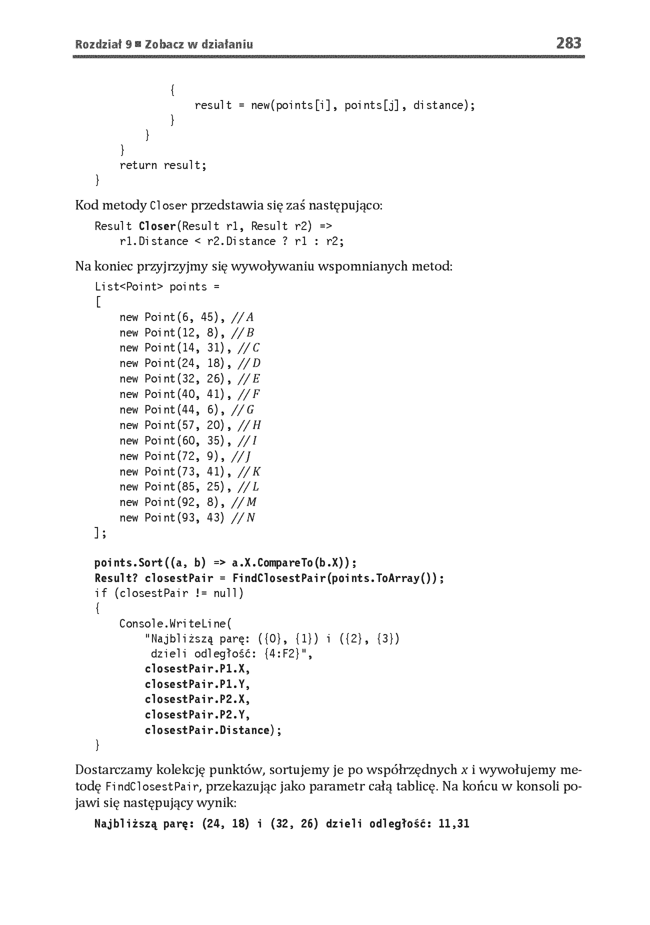 Fragment „Struktury danych i algorytmy w języku C#. Wykorzystaj potencjał C# do projektowania efektywnych aplikacji. Wydanie II” — strona 15 z 30