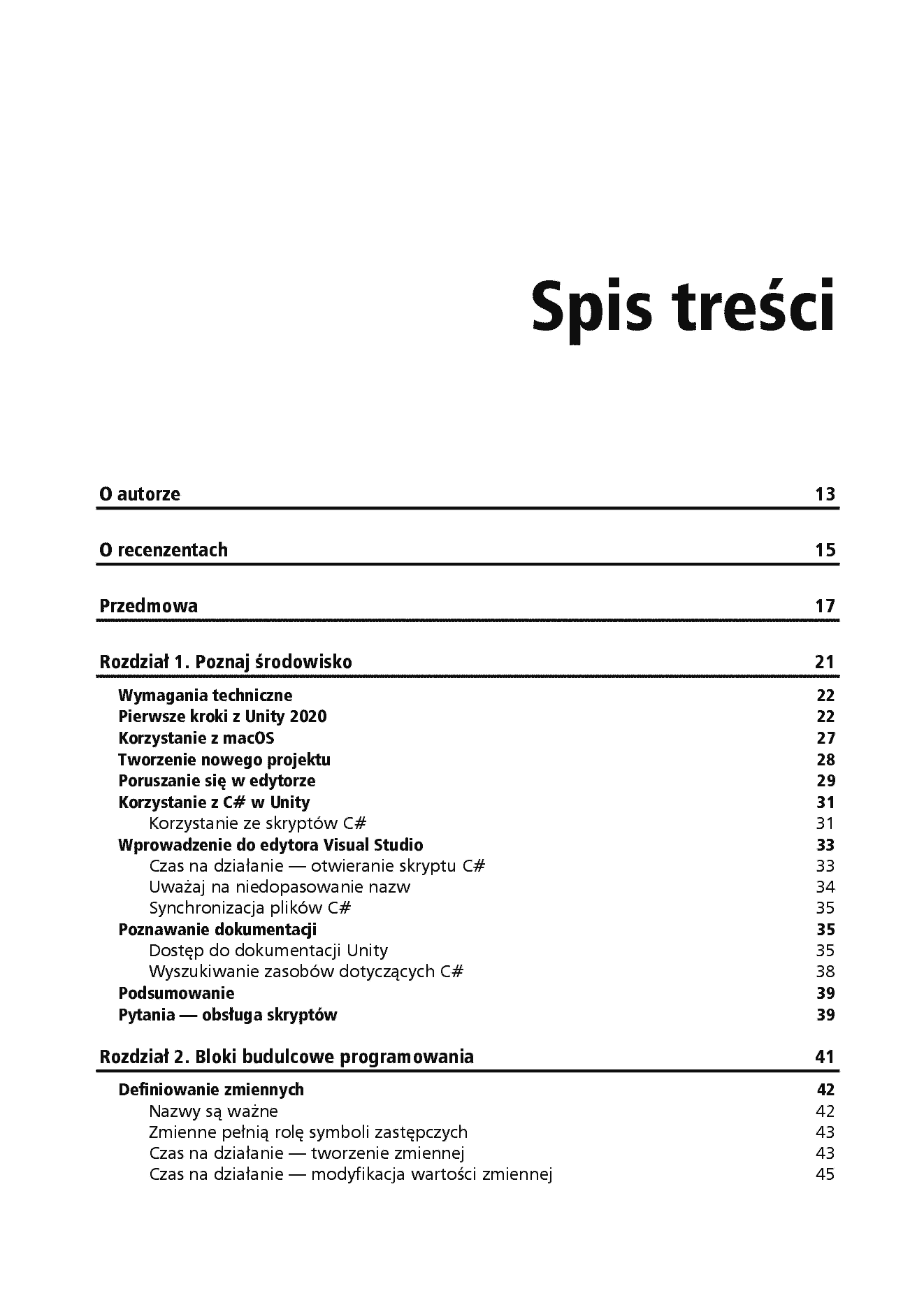 Fragment „Stwórz grę w Unity, a nauczysz się programowania w C#! Pisanie kodu, które sprawia radość. Wydanie V” — strona 3 z 28