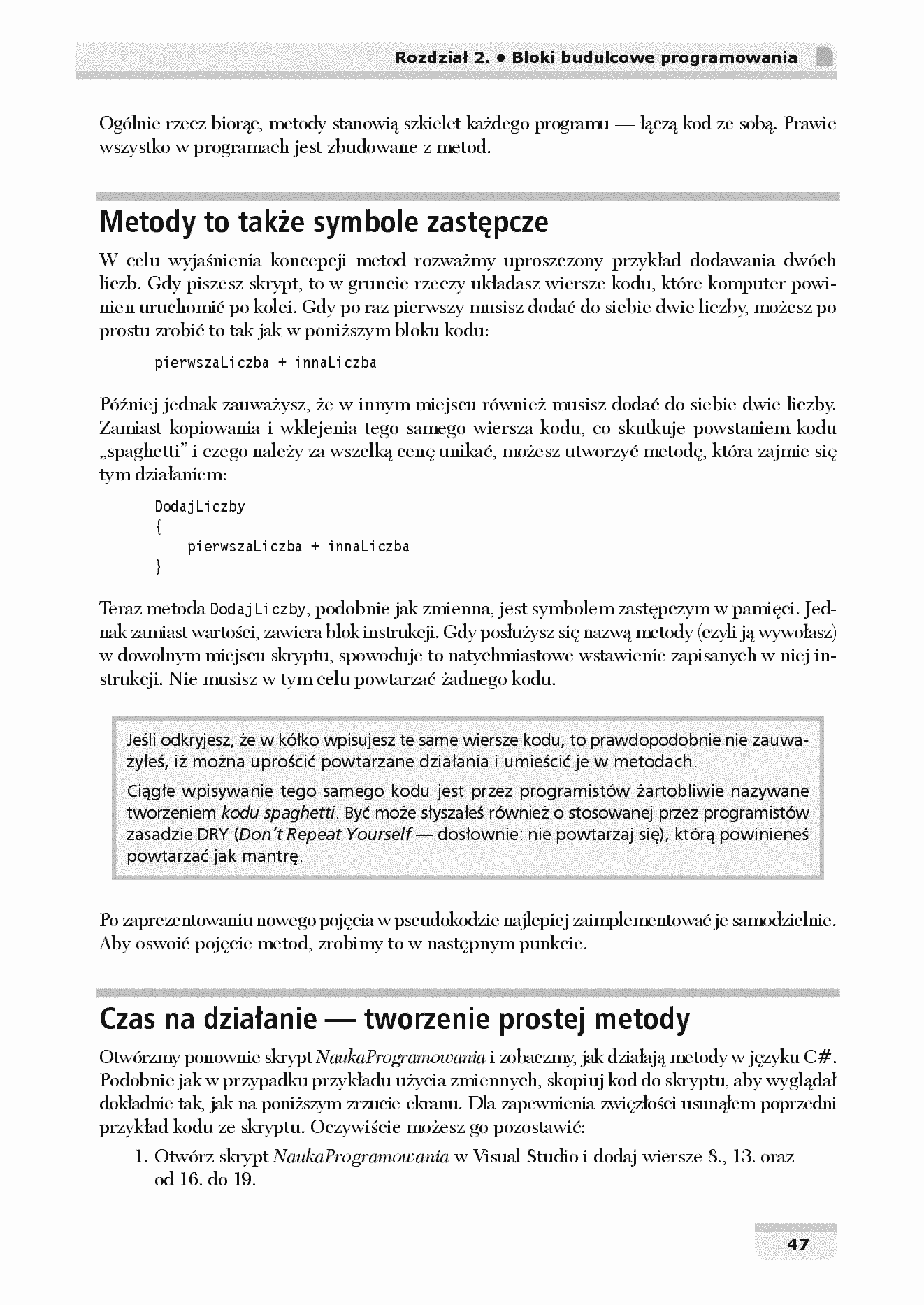 Fragment „Stwórz grę w Unity, a nauczysz się programowania w C#! Pisanie kodu, które sprawia radość. Wydanie V” — strona 17 z 28
