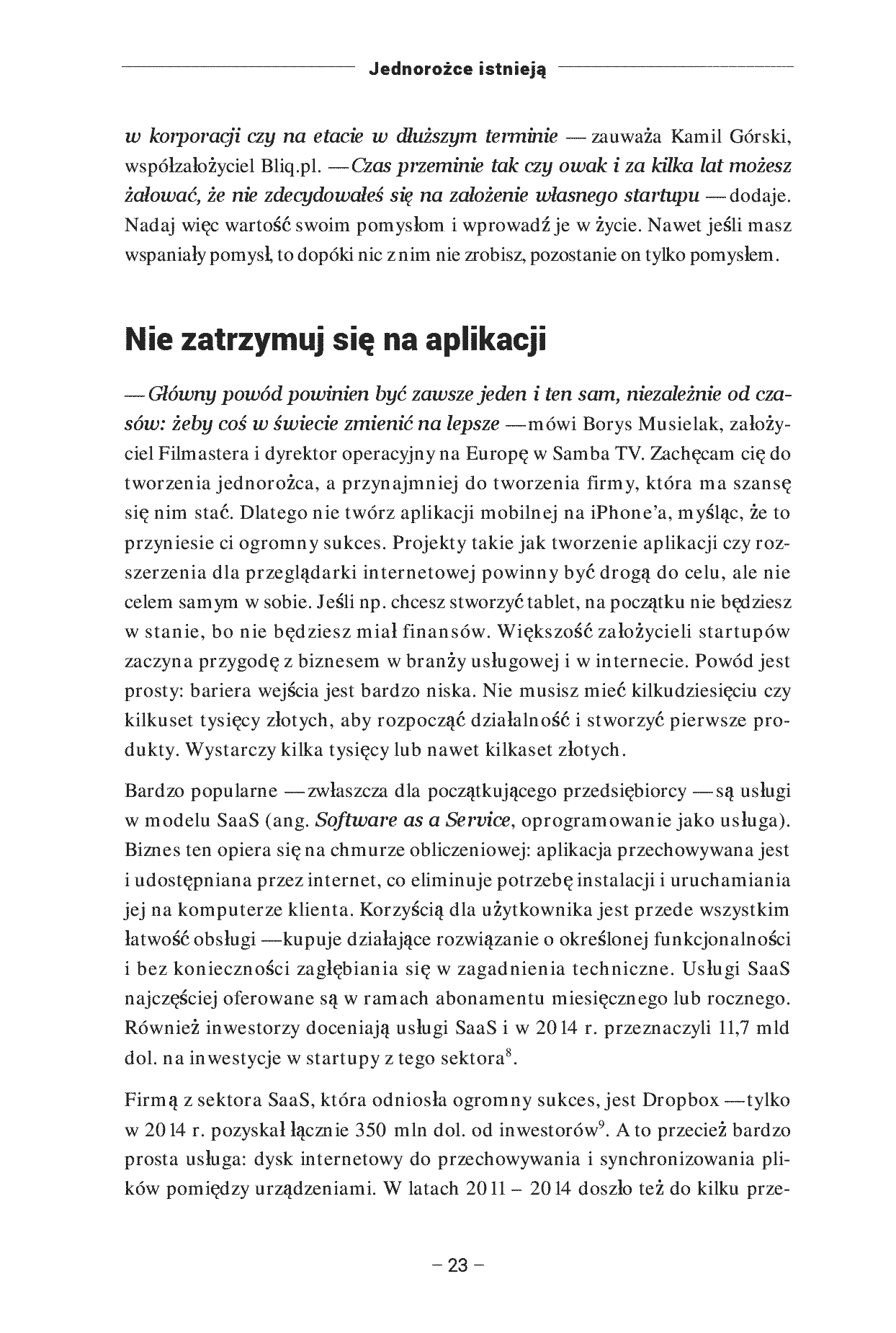 Fragment „Stwórz jednorożca. Od idei po startup wart miliony. Wydanie II rozszerzone” — strona 14 z 22
