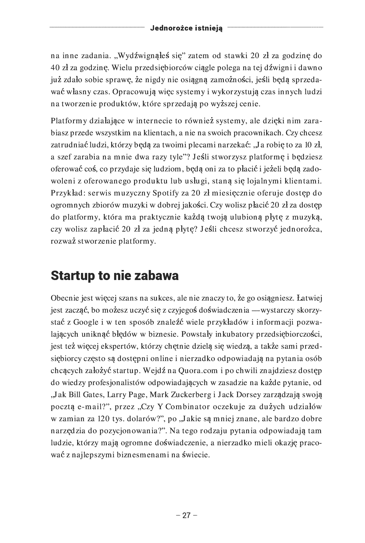 Fragment „Stwórz jednorożca. Od idei po startup wart miliony. Wydanie II rozszerzone” — strona 18 z 22