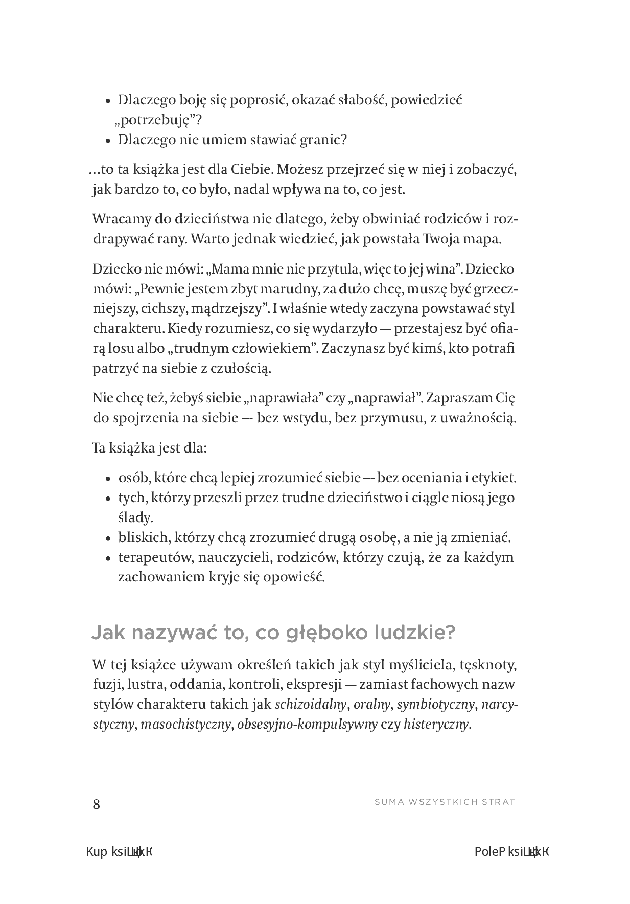 Fragment „Suma wszystkich strat. Jak ukształtowało cię dzieciństwo” — strona 8 z 14