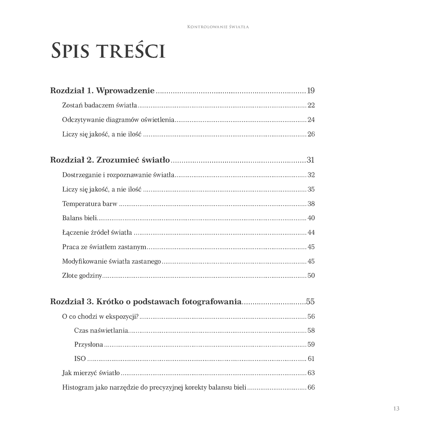 Fragment „Światło, aparat, ujęcie. Kreatywne techniki oświetleniowe” — strona 3 z 30