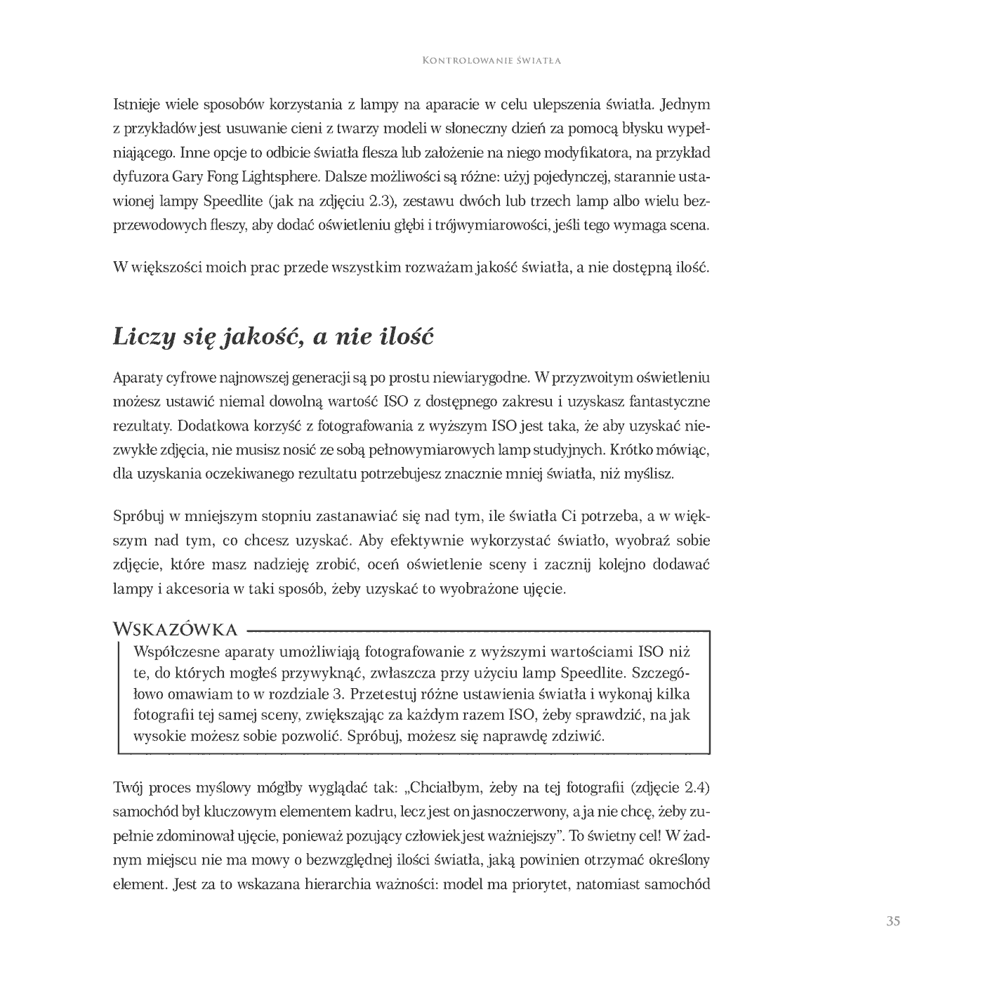 Fragment „Światło, aparat, ujęcie. Kreatywne techniki oświetleniowe” — strona 12 z 30