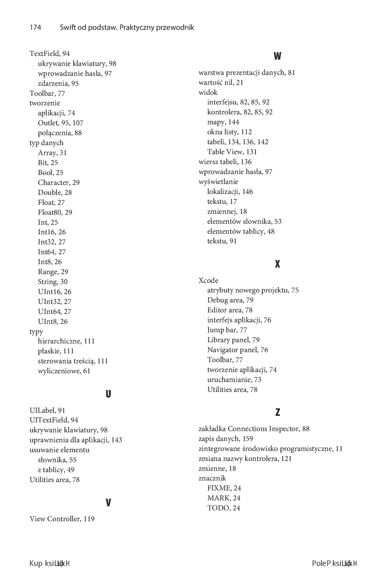 Fragment „Swift od podstaw. Praktyczny przewodnik” — strona 18 z 20