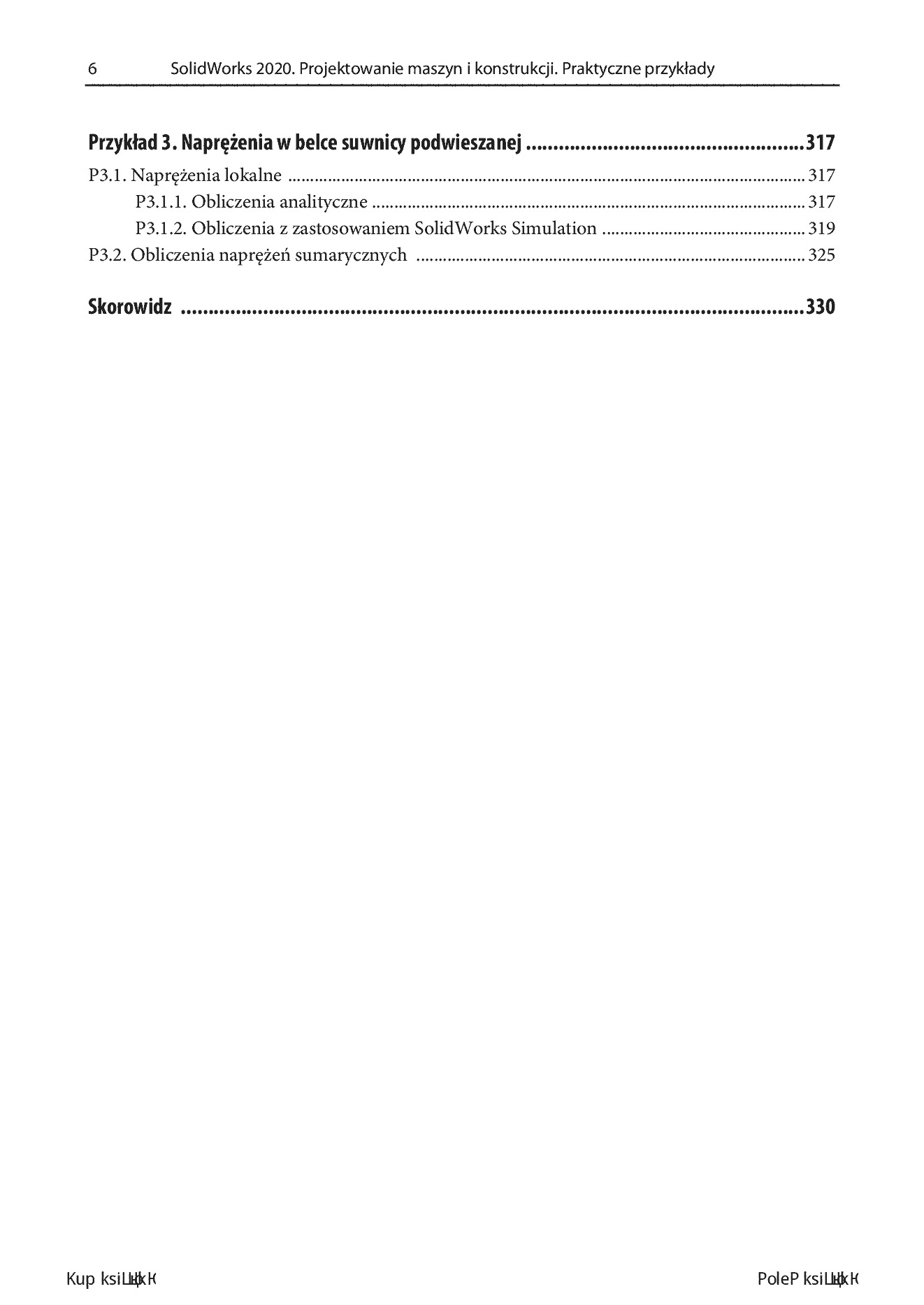 Fragment „SolidWorks Simulation 2020. Statyczna analiza wytrzymałościowa” — strona 6 z 30