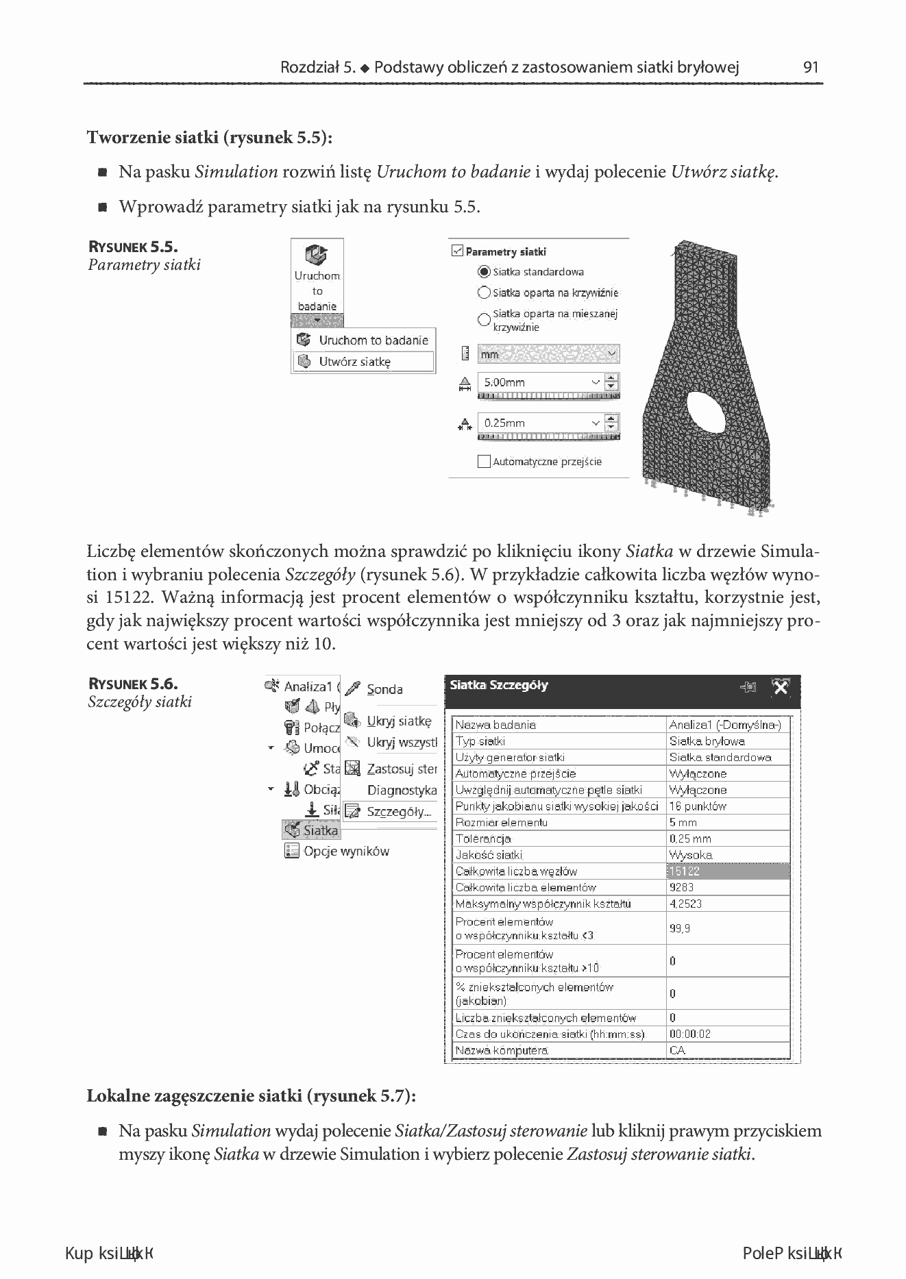 Fragment „SolidWorks Simulation 2020. Statyczna analiza wytrzymałościowa” — strona 9 z 30