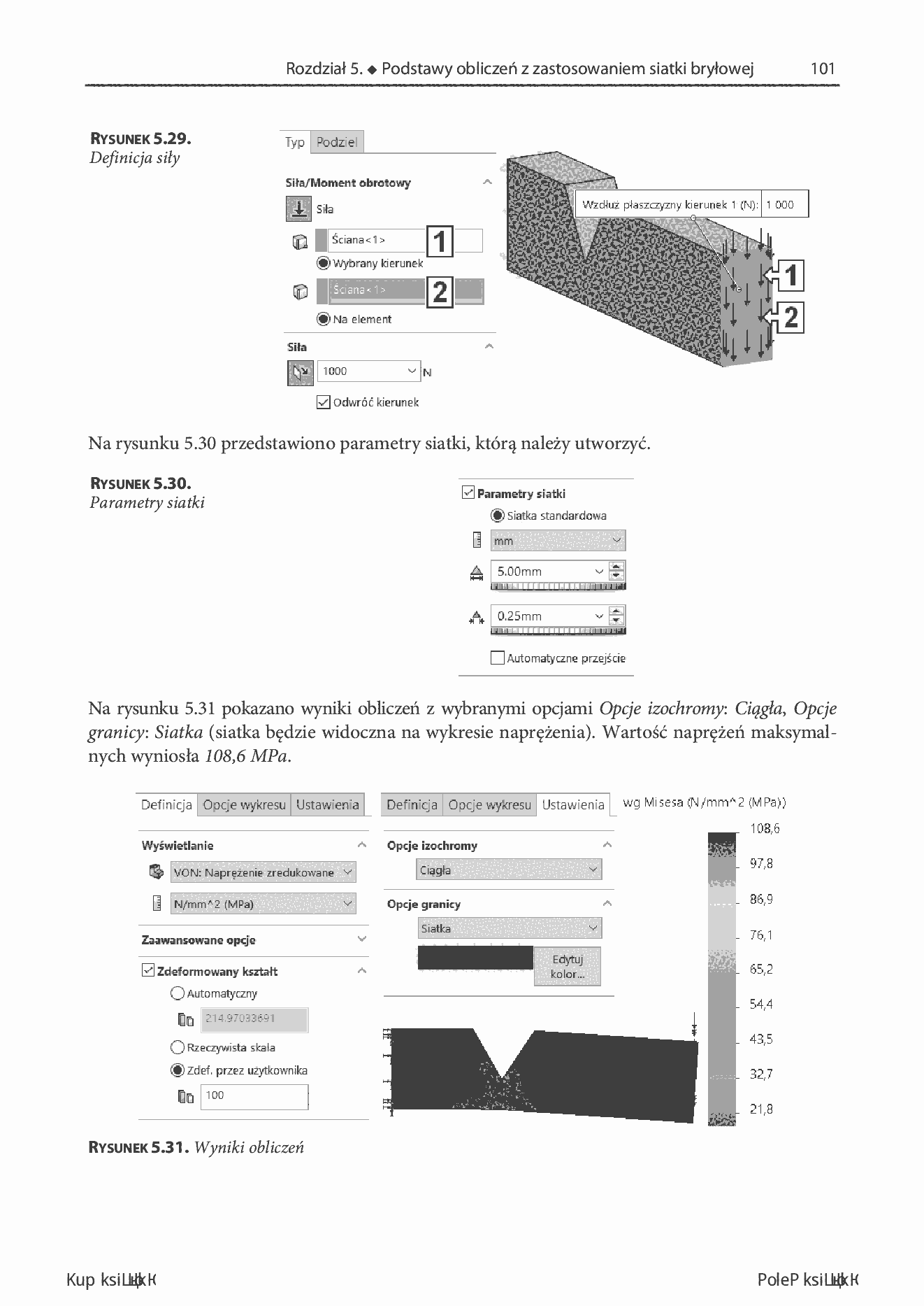 Fragment „SolidWorks Simulation 2020. Statyczna analiza wytrzymałościowa” — strona 19 z 30