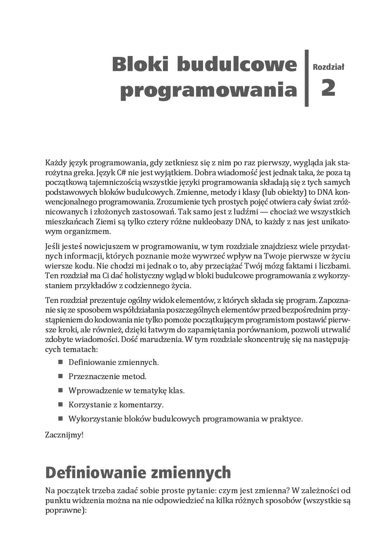 Fragment „Stwórz grę w Unity, a nauczysz się programowania w C#! Pisanie kodu, które sprawia radość. Wydanie VIII” — strona 13 z 30