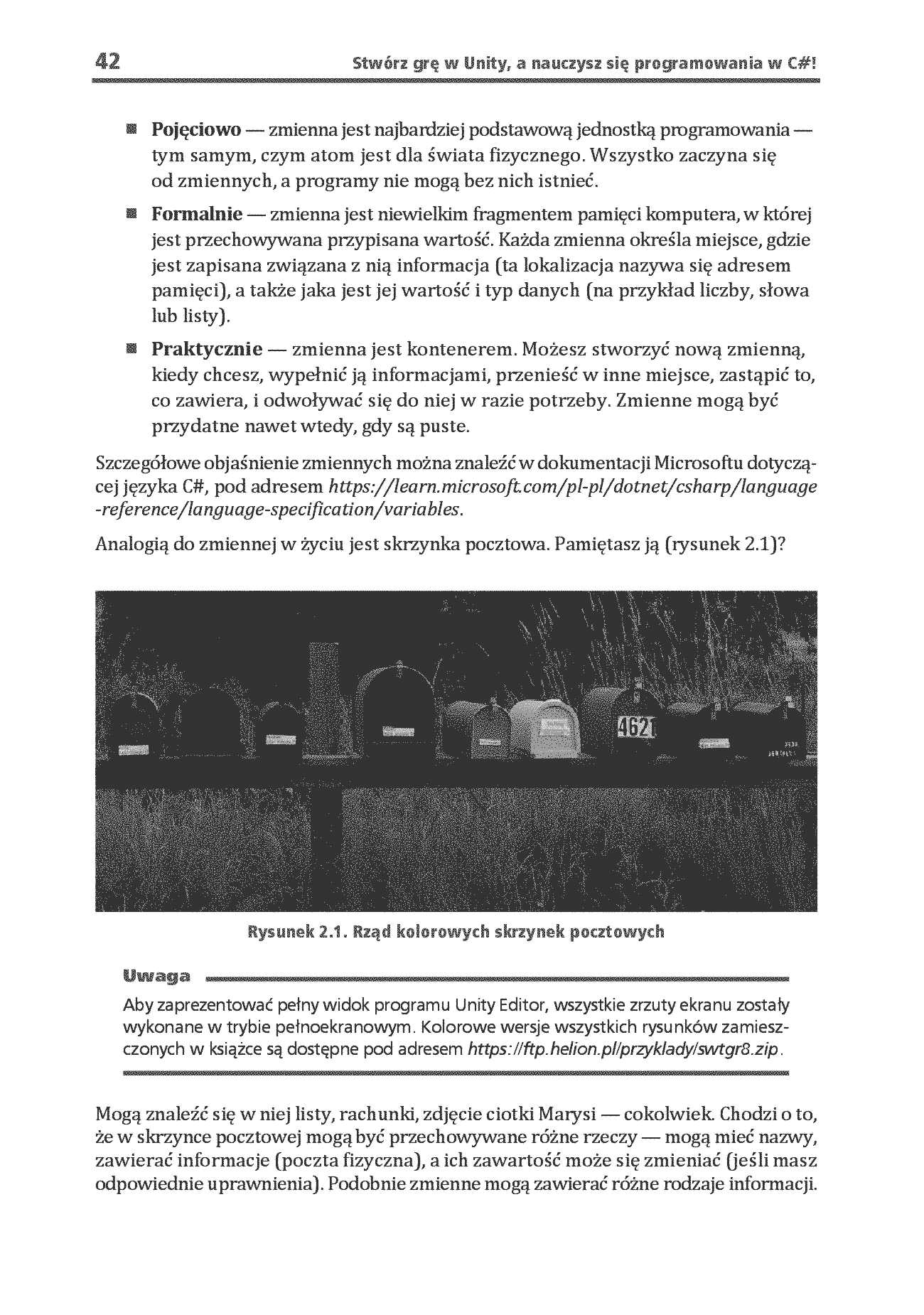Fragment „Stwórz grę w Unity, a nauczysz się programowania w C#! Pisanie kodu, które sprawia radość. Wydanie VIII” — strona 14 z 30