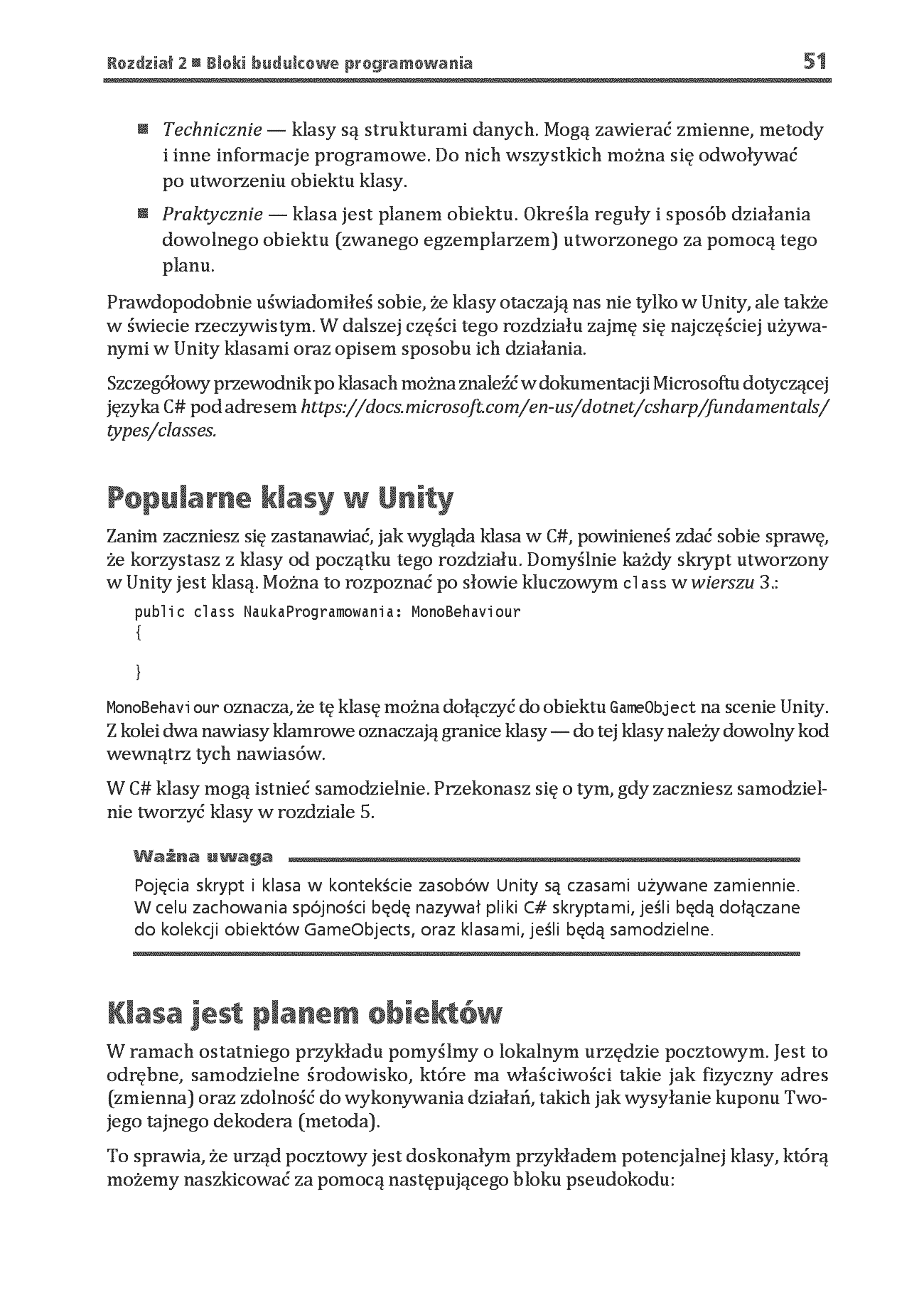 Fragment „Stwórz grę w Unity, a nauczysz się programowania w C#! Pisanie kodu, które sprawia radość. Wydanie VIII” — strona 23 z 30