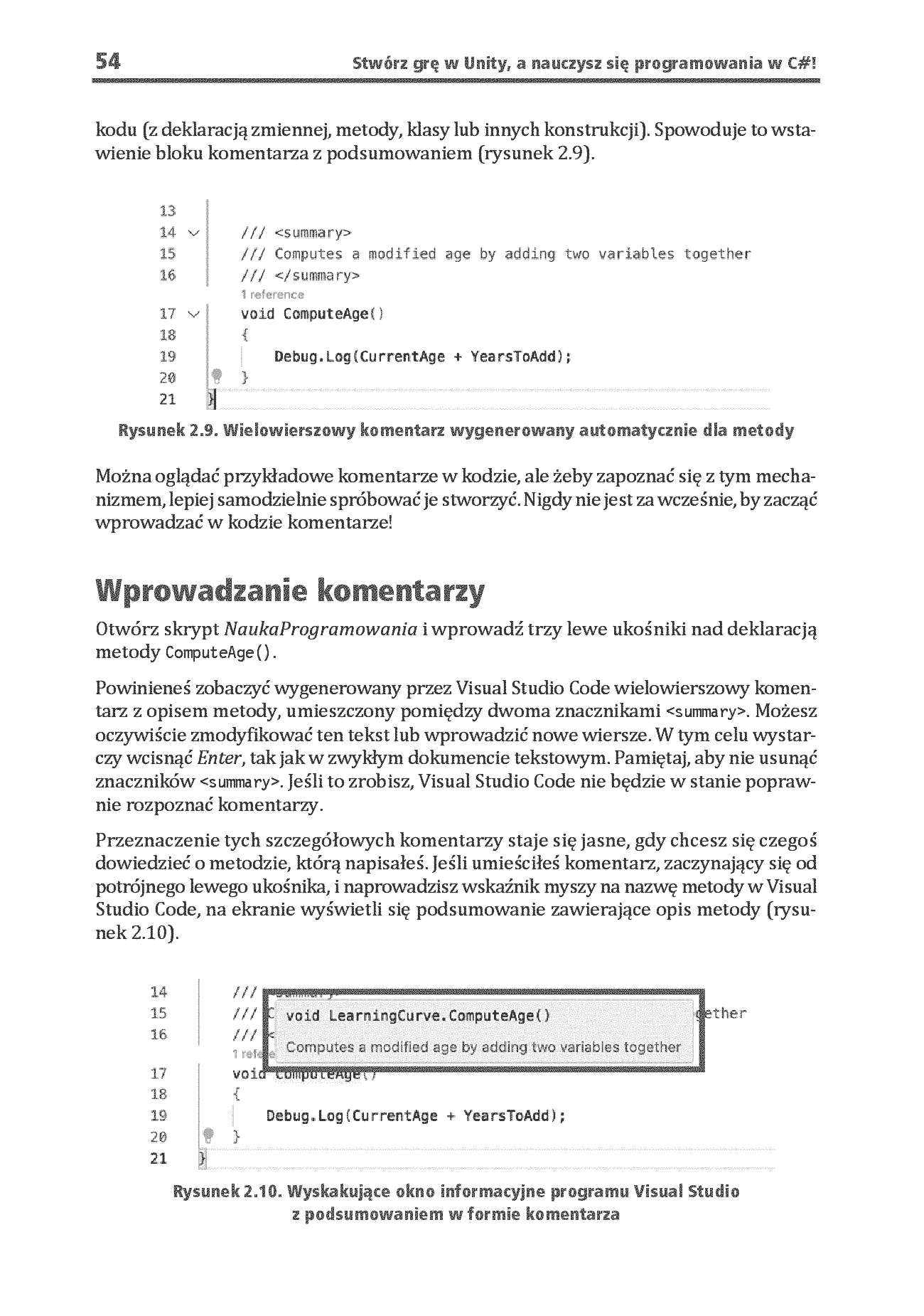 Fragment „Stwórz grę w Unity, a nauczysz się programowania w C#! Pisanie kodu, które sprawia radość. Wydanie VIII” — strona 26 z 30