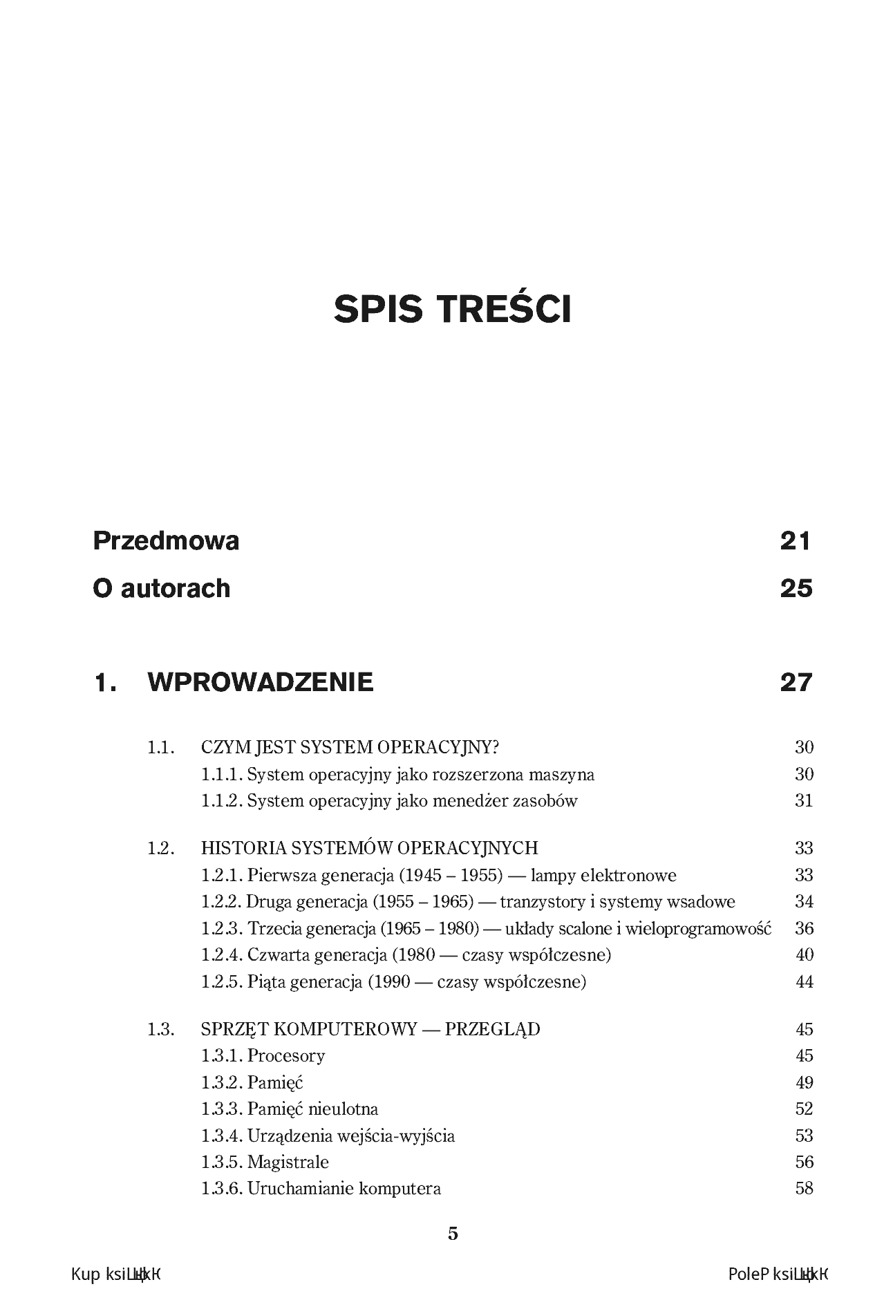 Fragment „Systemy operacyjne. Wydanie V” — strona 3 z 30