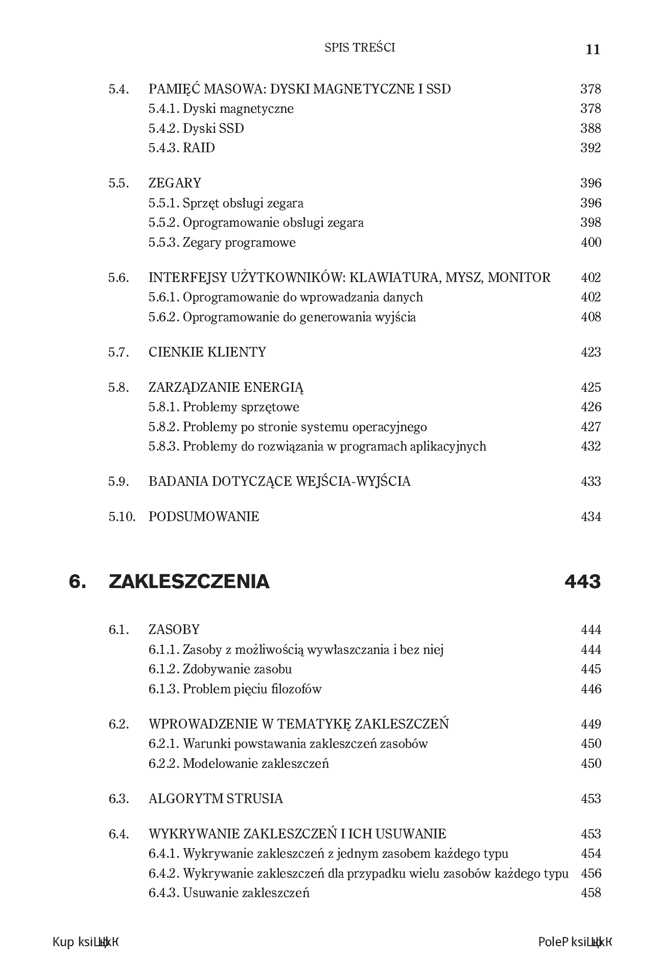 Fragment „Systemy operacyjne. Wydanie V” — strona 9 z 30