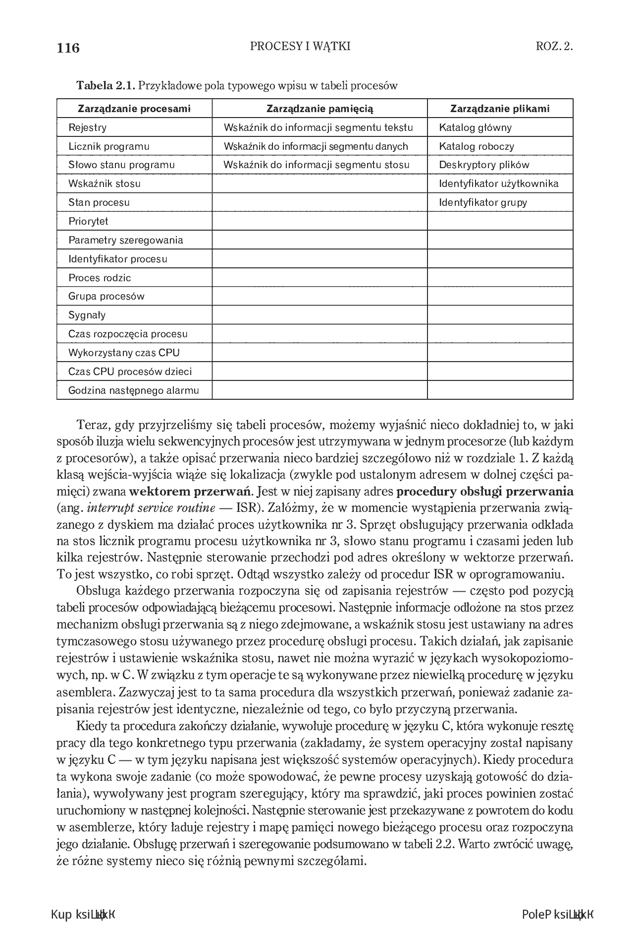 Fragment „Systemy operacyjne. Wydanie V” — strona 28 z 30
