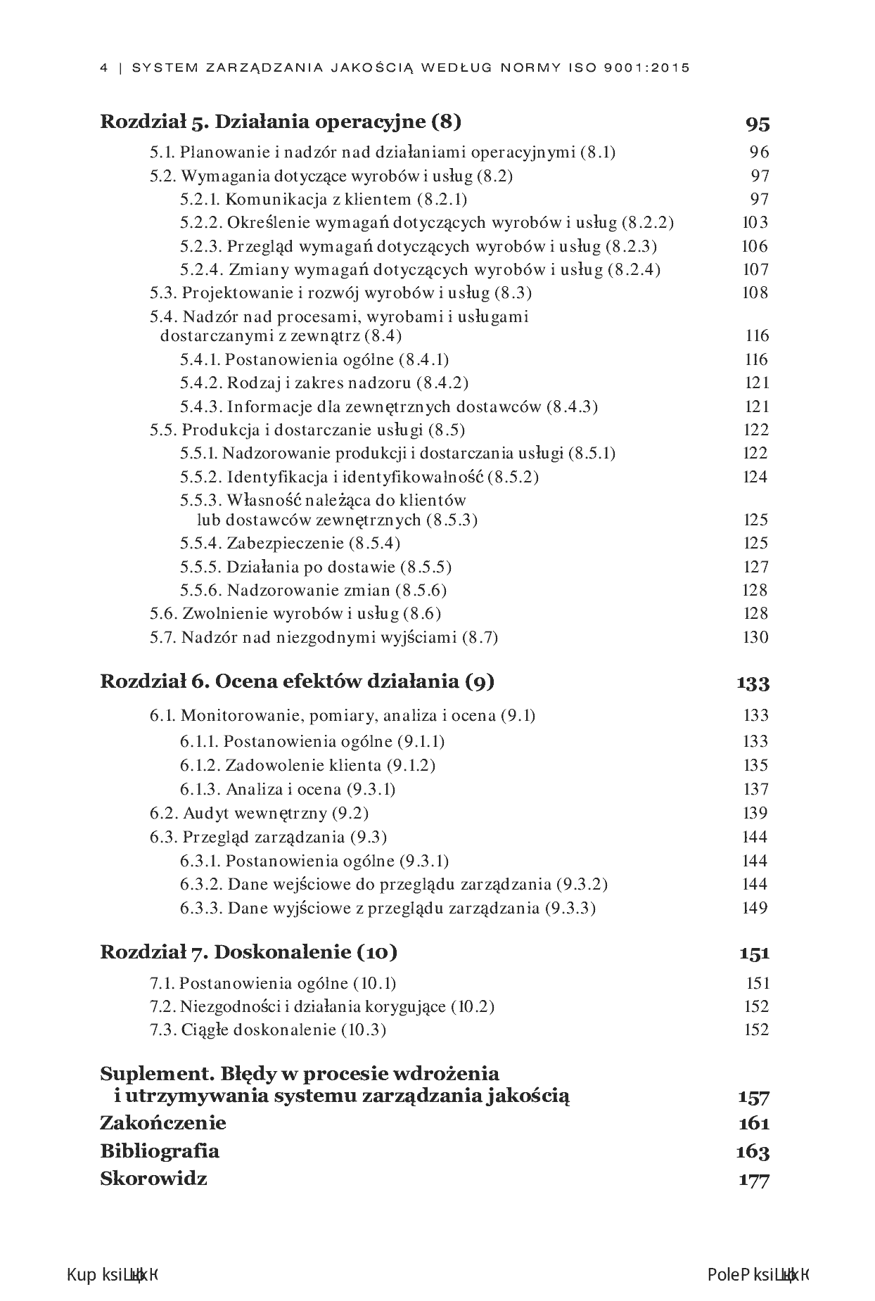 Fragment „System zarządzania jakością według normy ISO 9001:2015” — strona 4 z 20