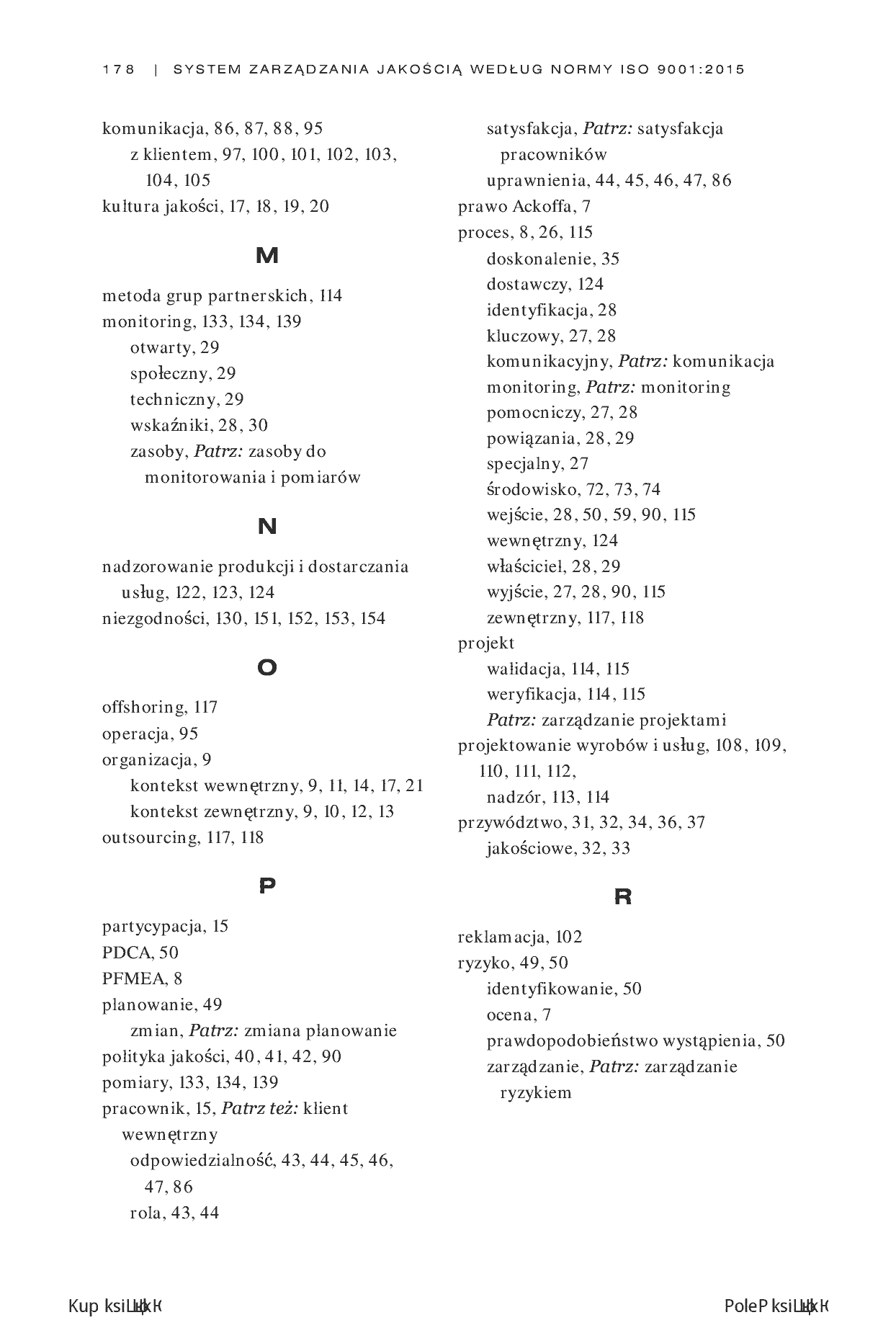 Fragment „System zarządzania jakością według normy ISO 9001:2015” — strona 16 z 20