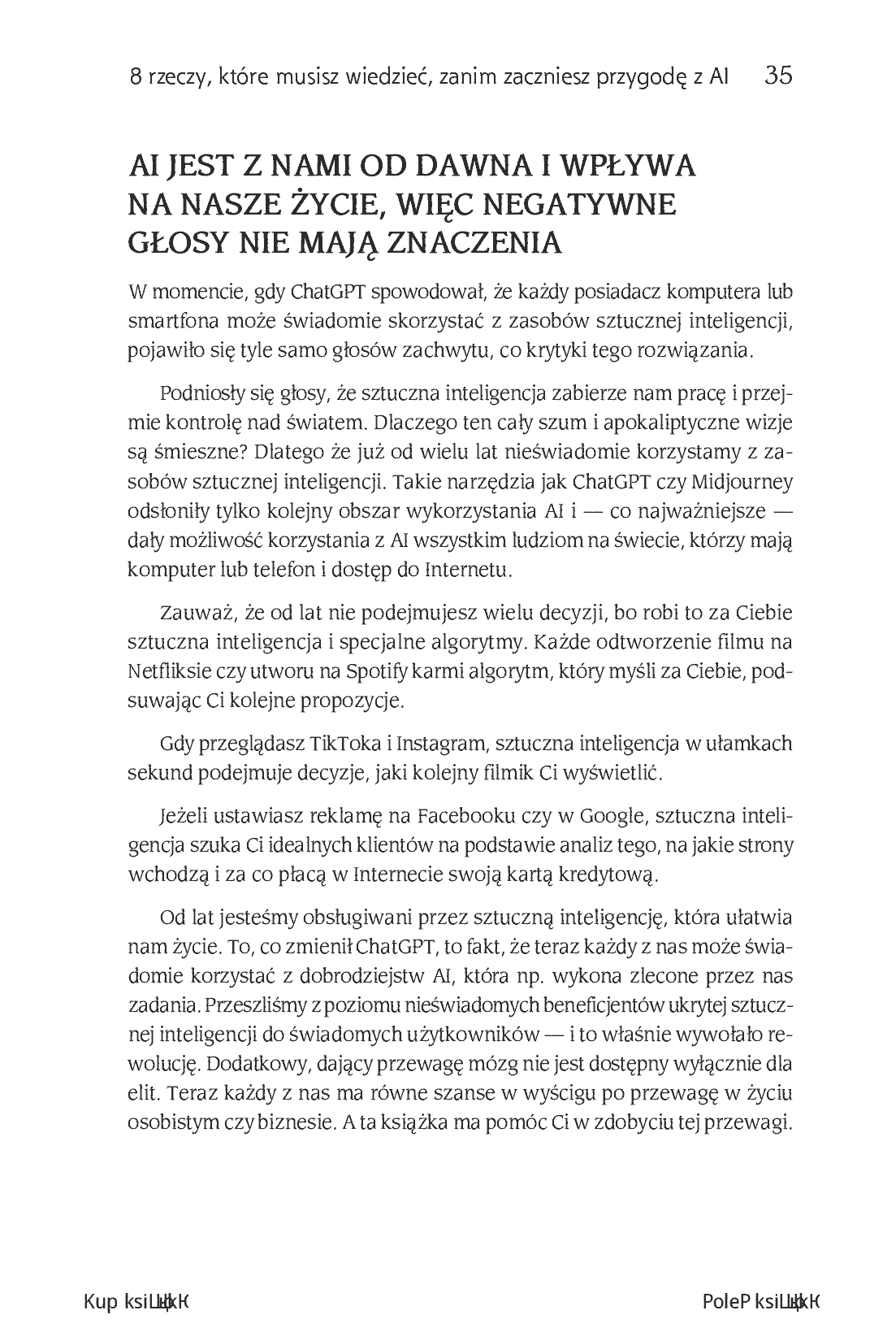 Fragment „AI w biznesie. Jak zarabiać więcej dzięki sztucznej inteligencji” — strona 13 z 24