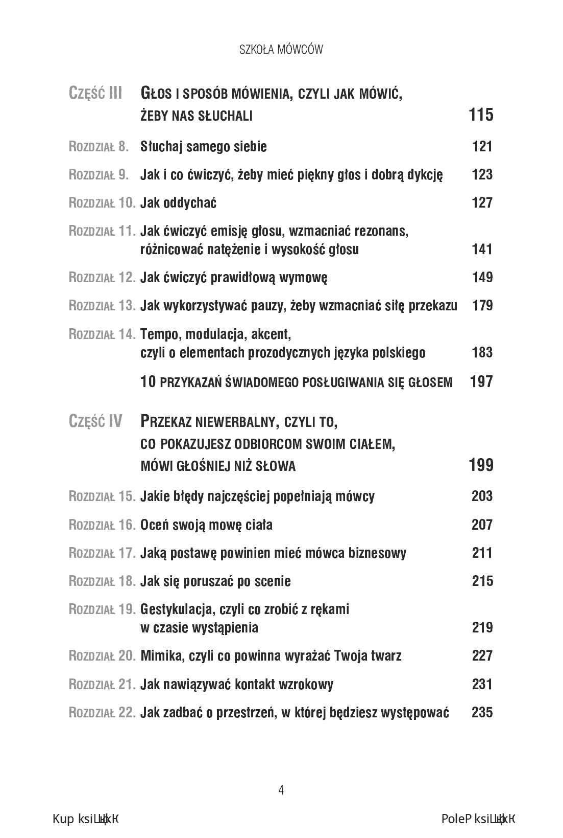Fragment „Szkoła Mówców. Myśl i prezentuj inaczej niż wszyscy” — strona 4 z 22