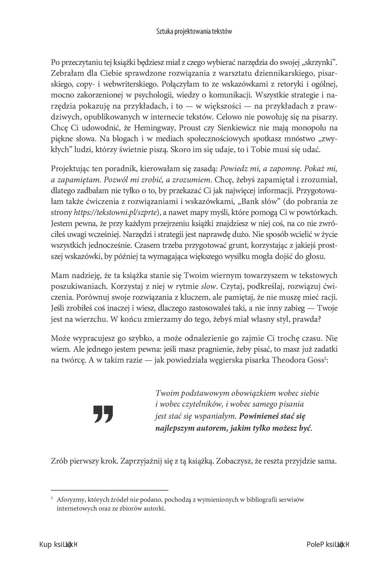 Fragment „Sztuka projektowania tekstów. Jak tworzyć treści, które podbiją internet” — strona 10 z 22
