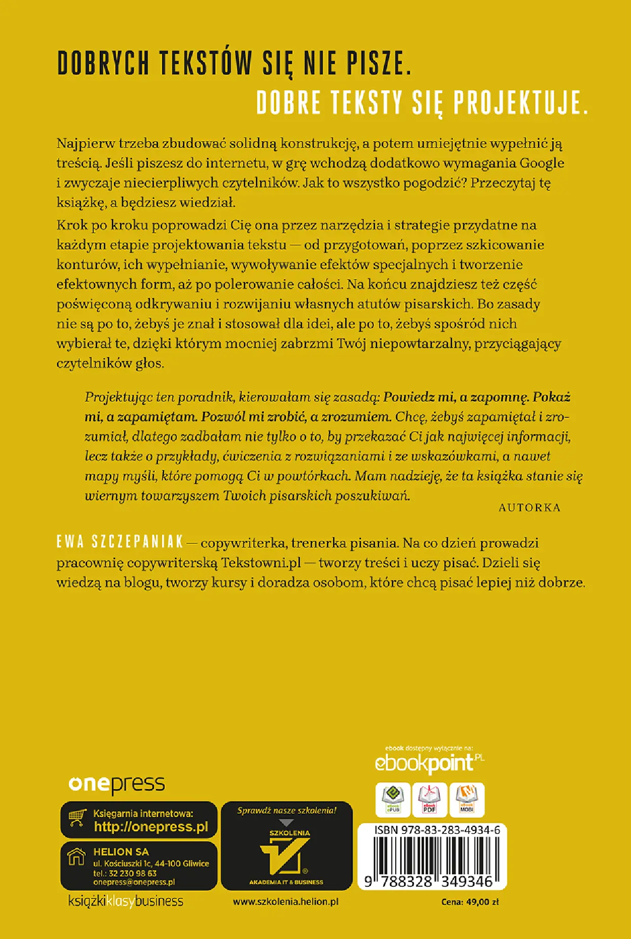 Fragment „Sztuka projektowania tekstów. Jak tworzyć treści, które podbiją internet” — strona 22 z 22