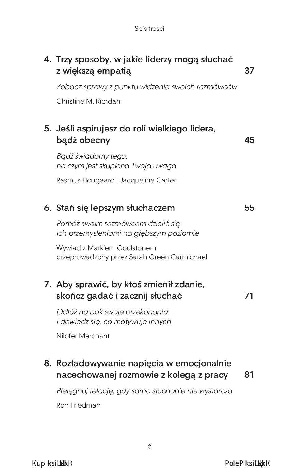Fragment „Sztuka aktywnego słuchania. Inteligencja emocjonalna. Harvard Business Review” — strona 4 z 22