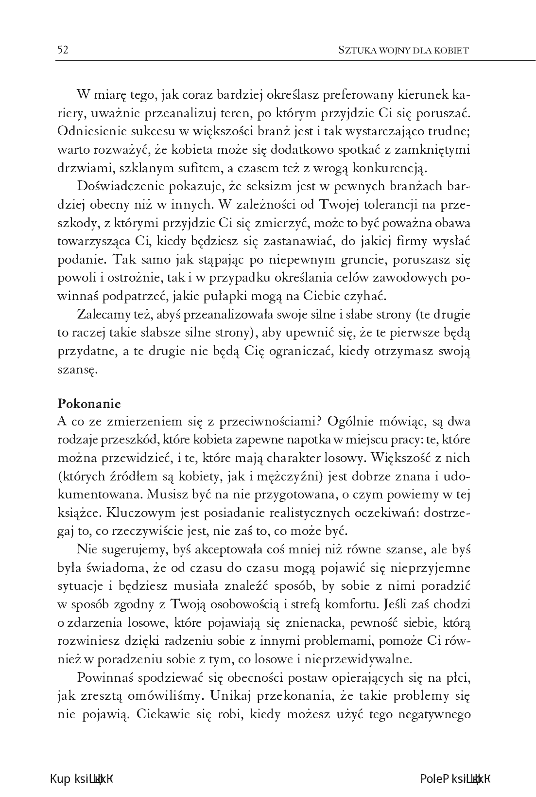Fragment „Sztuka wojny dla kobiet. Jak wygrywać bez walki” — strona 14 z 24