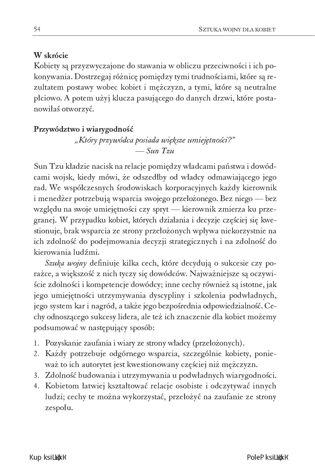 Fragment „Sztuka wojny dla kobiet. Jak wygrywać bez walki” — strona 16 z 24