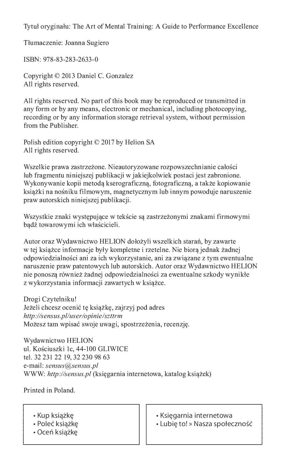 Fragment „Sztuka treningu mentalnego. Jak osiągnąć maksimum możliwości” — strona 2 z 12