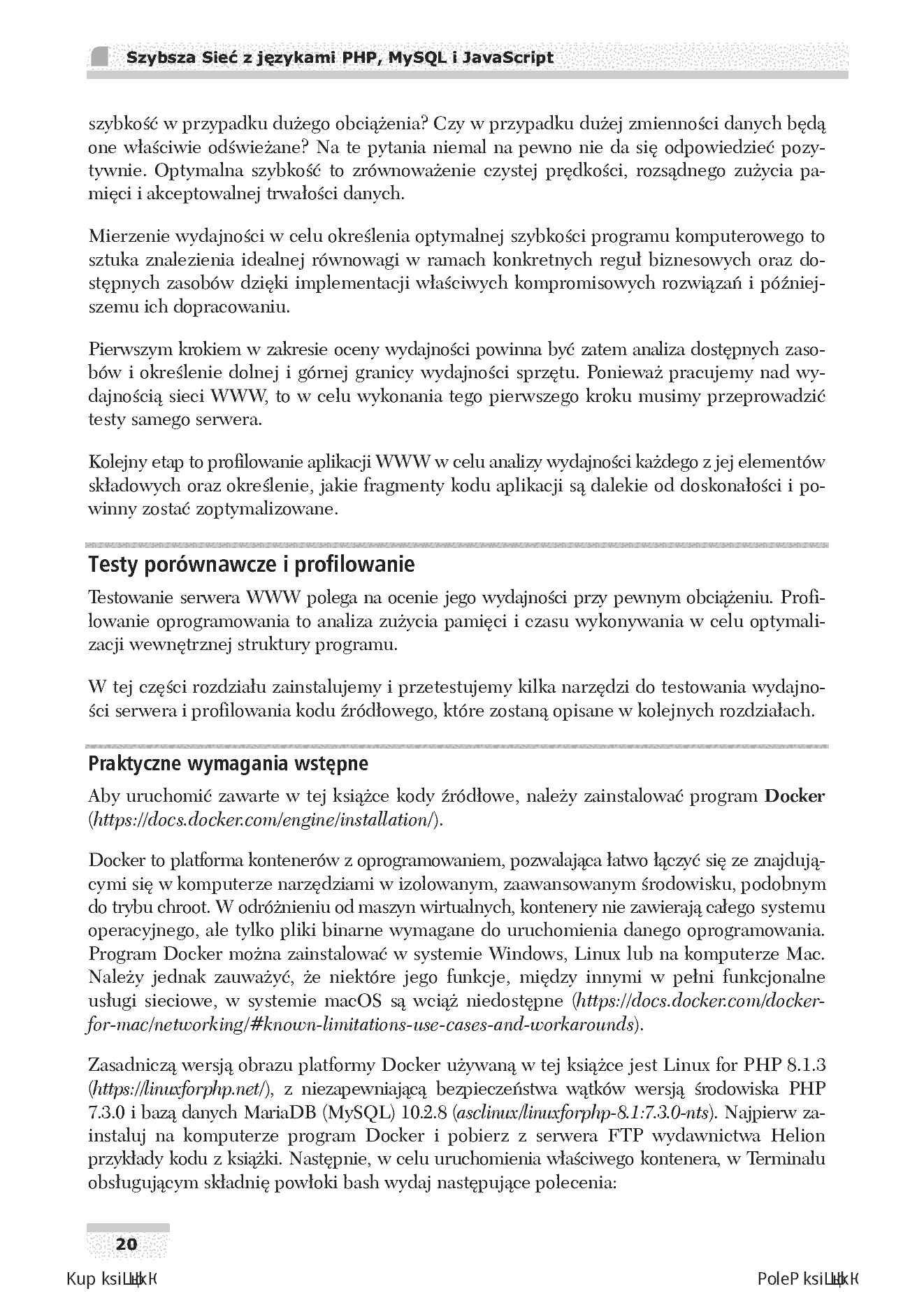 Fragment „Szybsza Sieć z językami PHP, MySQL i JavaScript. Zaawansowane aplikacje z wykorzystaniem najnowszych technologii” — strona 10 z 30