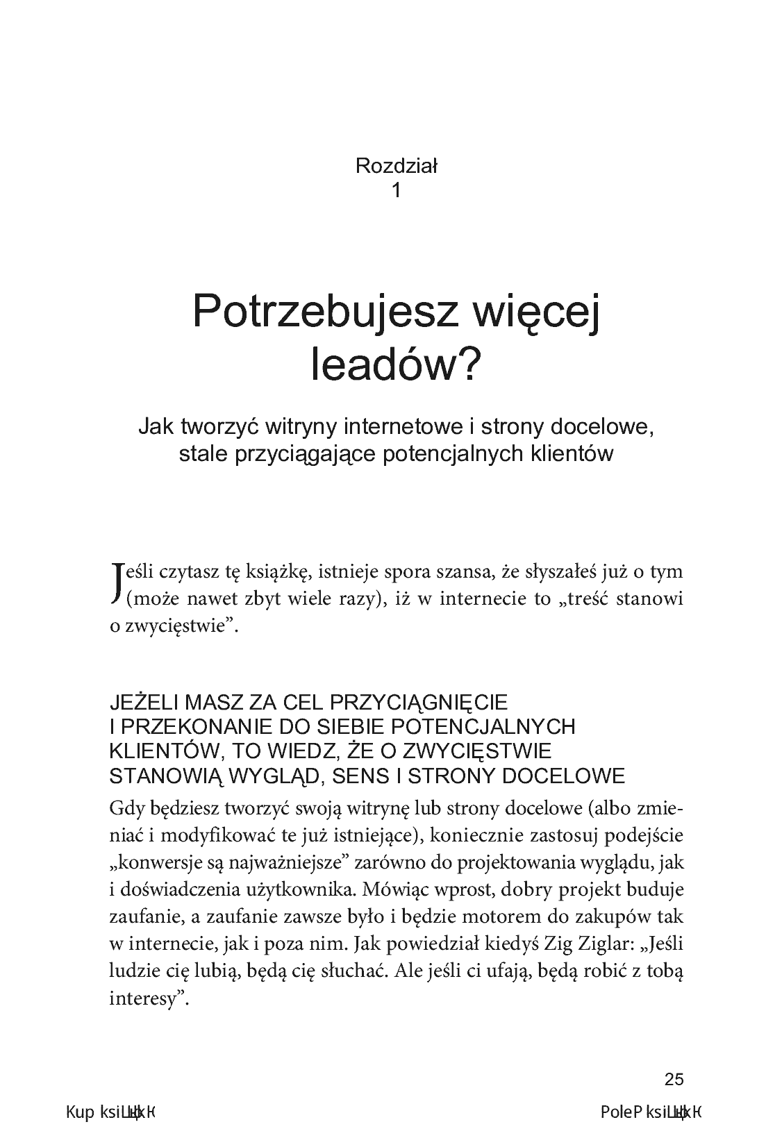 Fragment „Tajniki Konwersji. Jak zmienić potencjalnego klienta w zadowolonego nabywcę” — strona 7 z 30