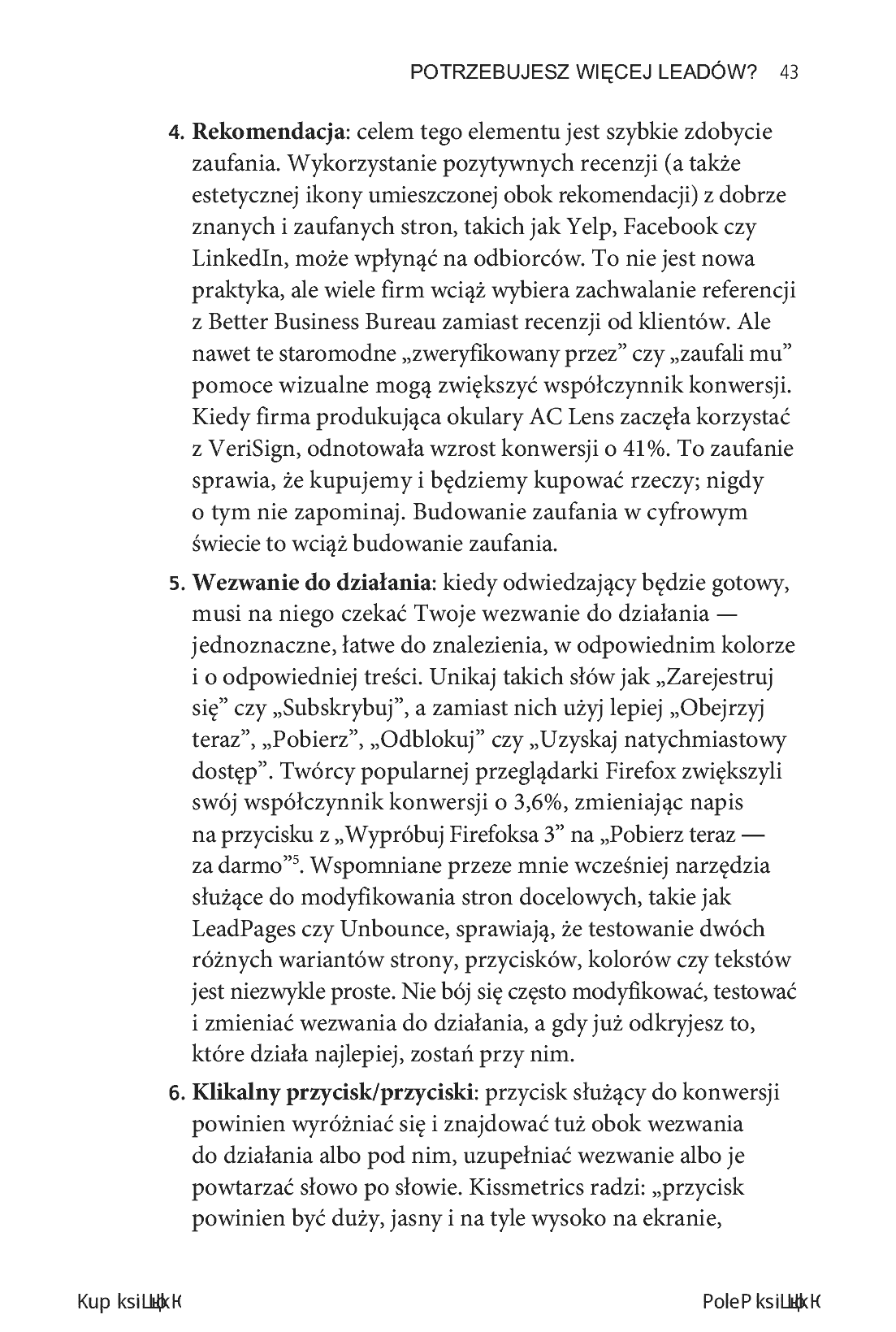 Fragment „Tajniki Konwersji. Jak zmienić potencjalnego klienta w zadowolonego nabywcę” — strona 25 z 30