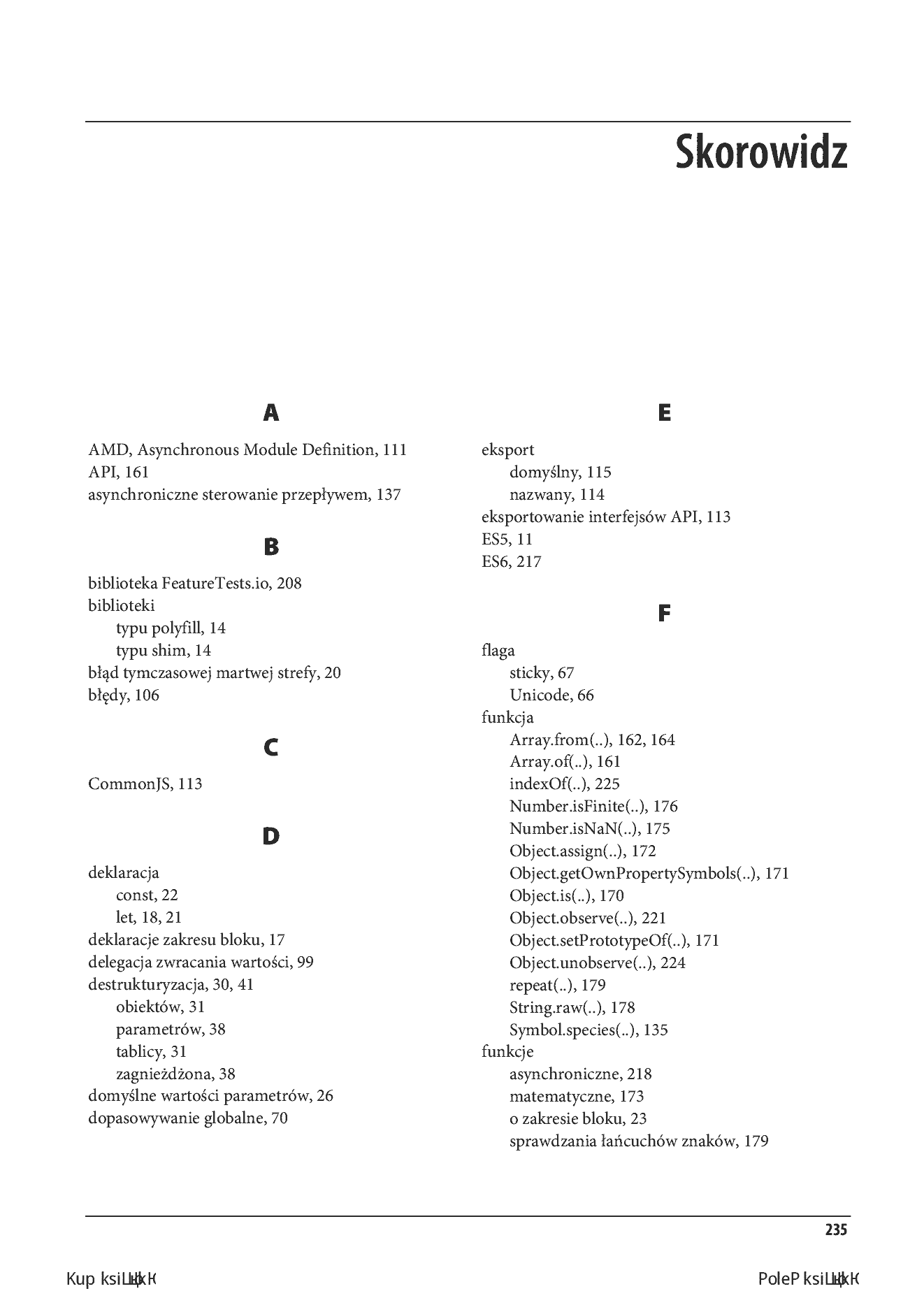 Fragment „Tajniki języka JavaScript. ECMAScript 6 i dalej” — strona 19 z 24