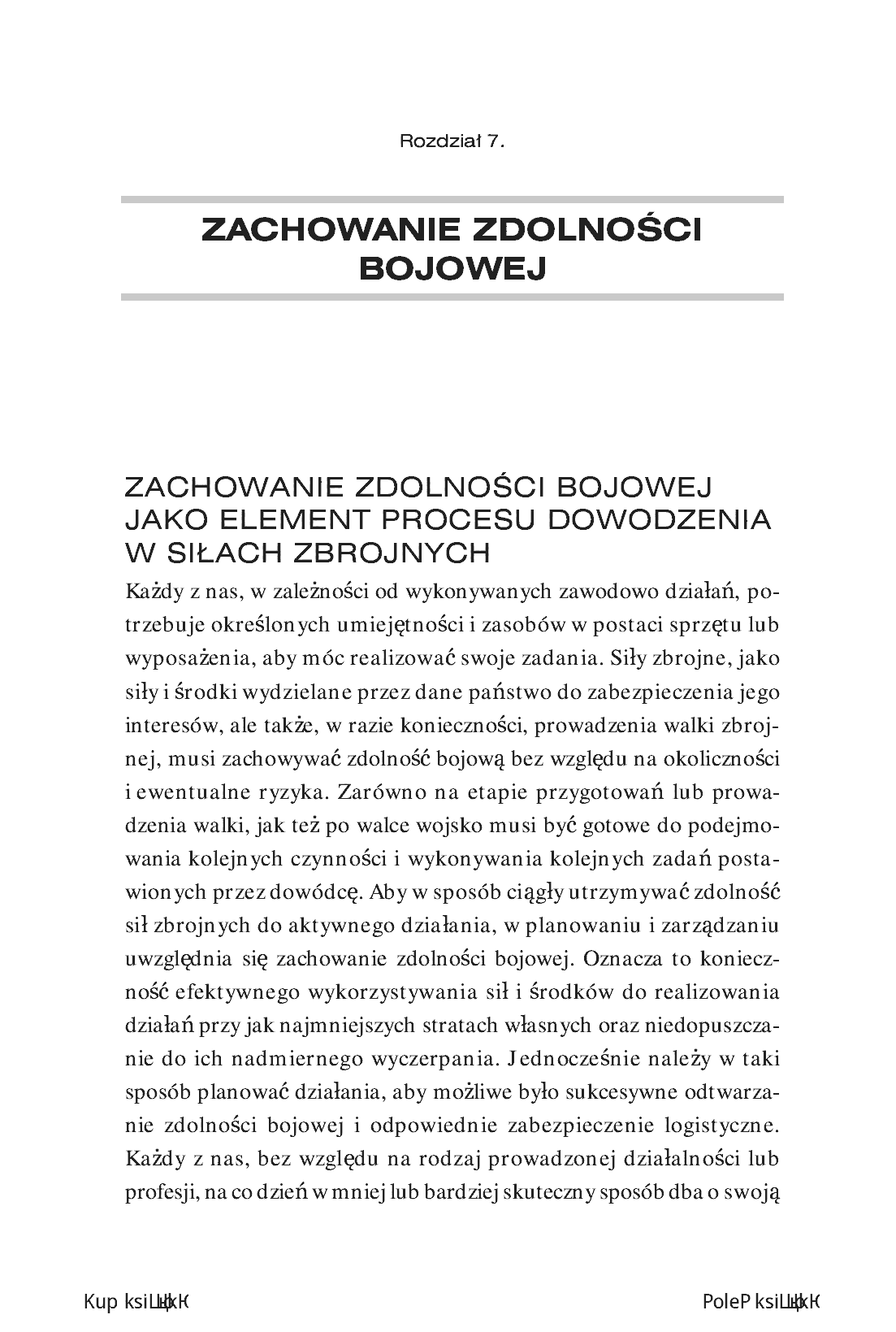 Fragment „Taktyki sił zbrojnych w życiu i biznesie. Skuteczność - reputacja - wpływ” — strona 5 z 26