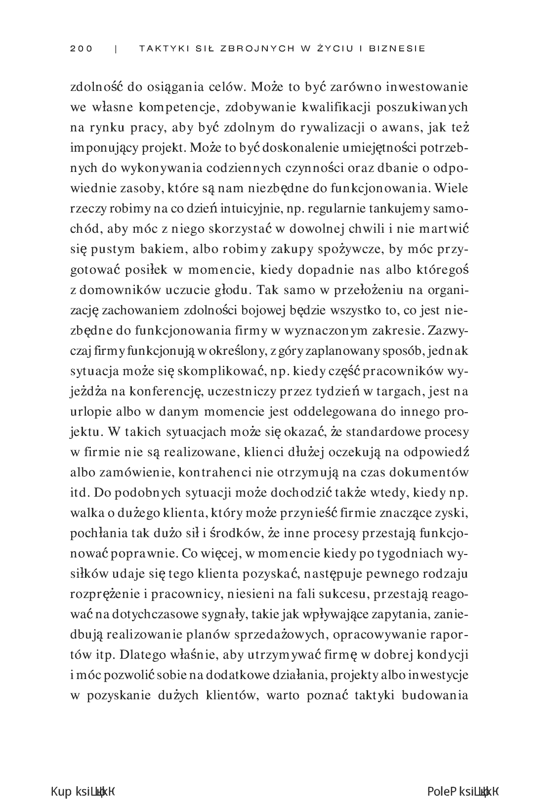 Fragment „Taktyki sił zbrojnych w życiu i biznesie. Skuteczność - reputacja - wpływ” — strona 6 z 26