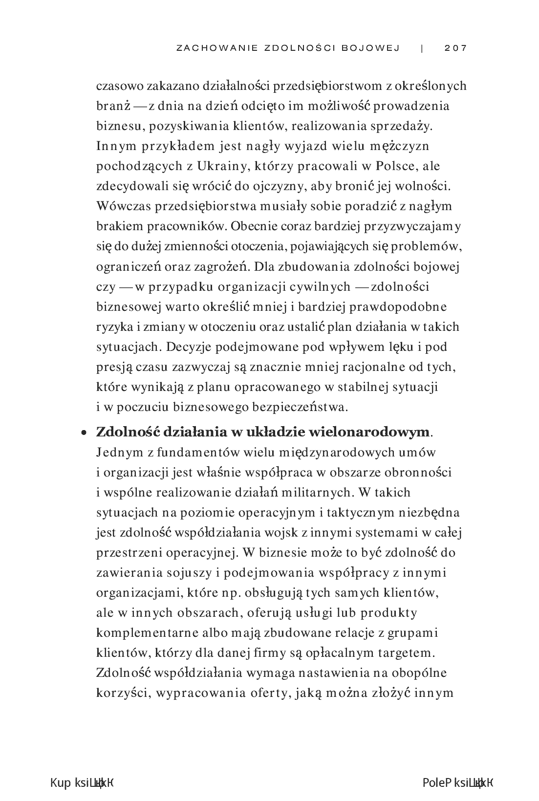 Fragment „Taktyki sił zbrojnych w życiu i biznesie. Skuteczność - reputacja - wpływ” — strona 13 z 26