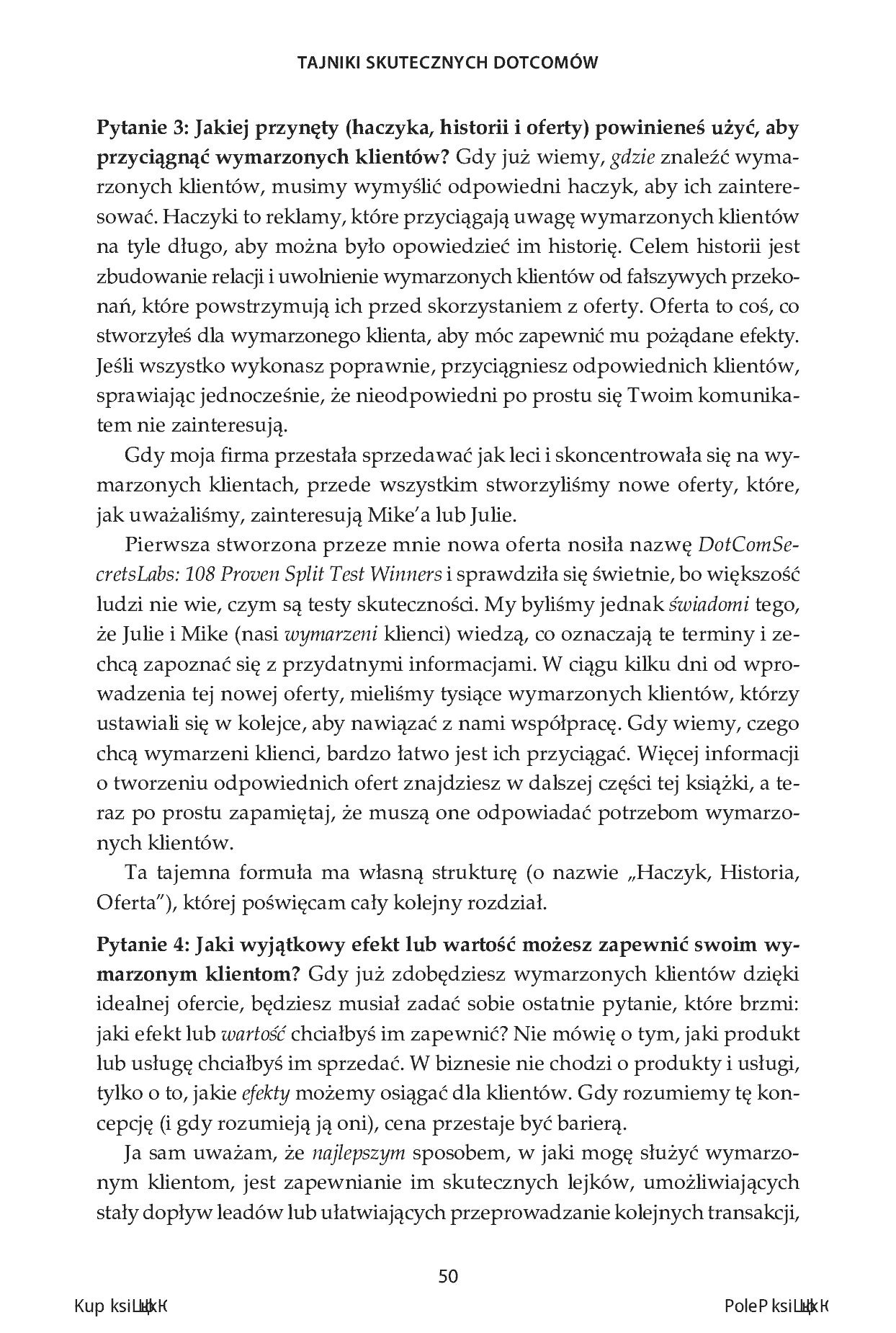 Fragment „Tajniki skutecznych dotcomów. Jak rozwijać firmę w internecie” — strona 14 z 18