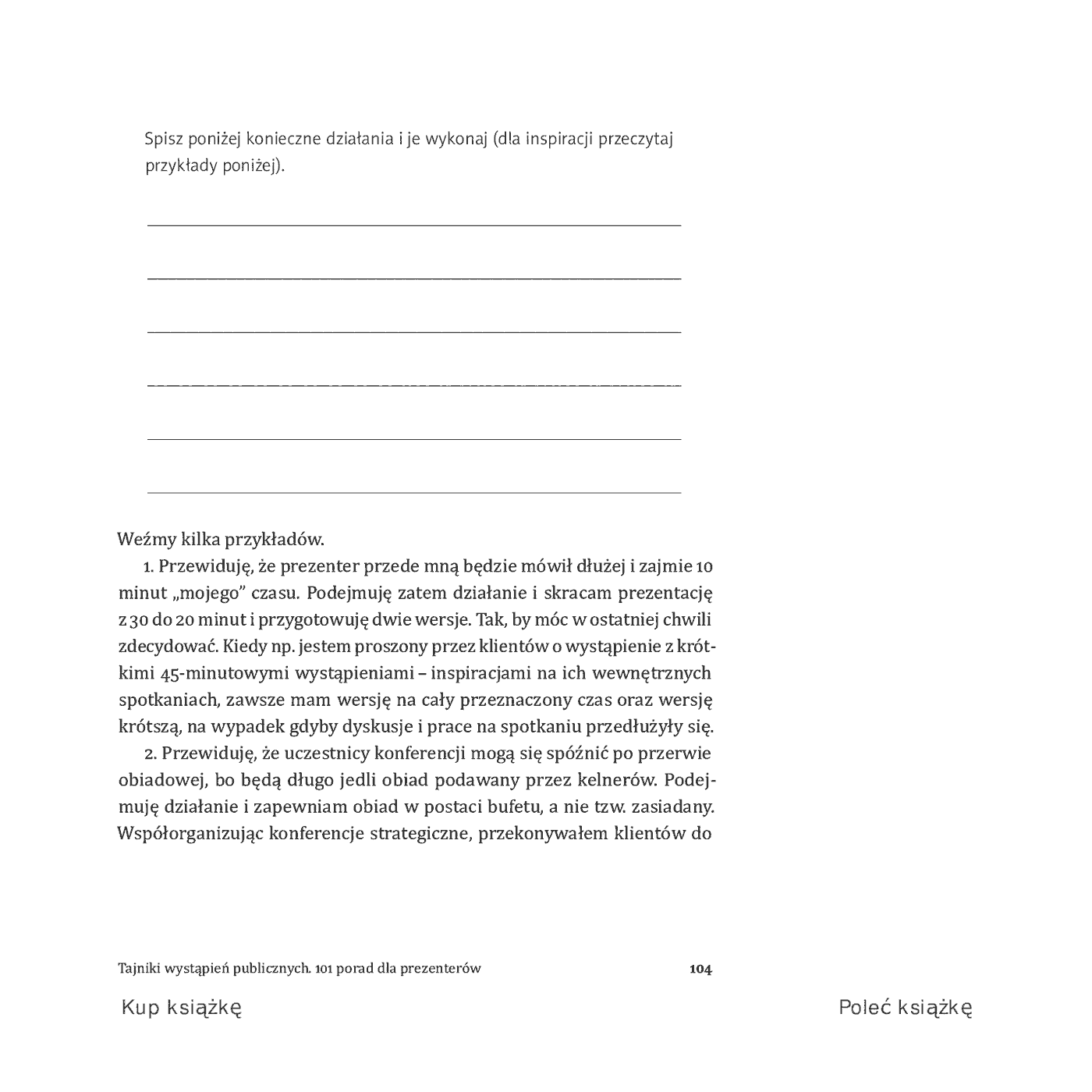 Fragment „Tajniki wystąpień publicznych. 101 porad dla prezenterów” — strona 10 z 19