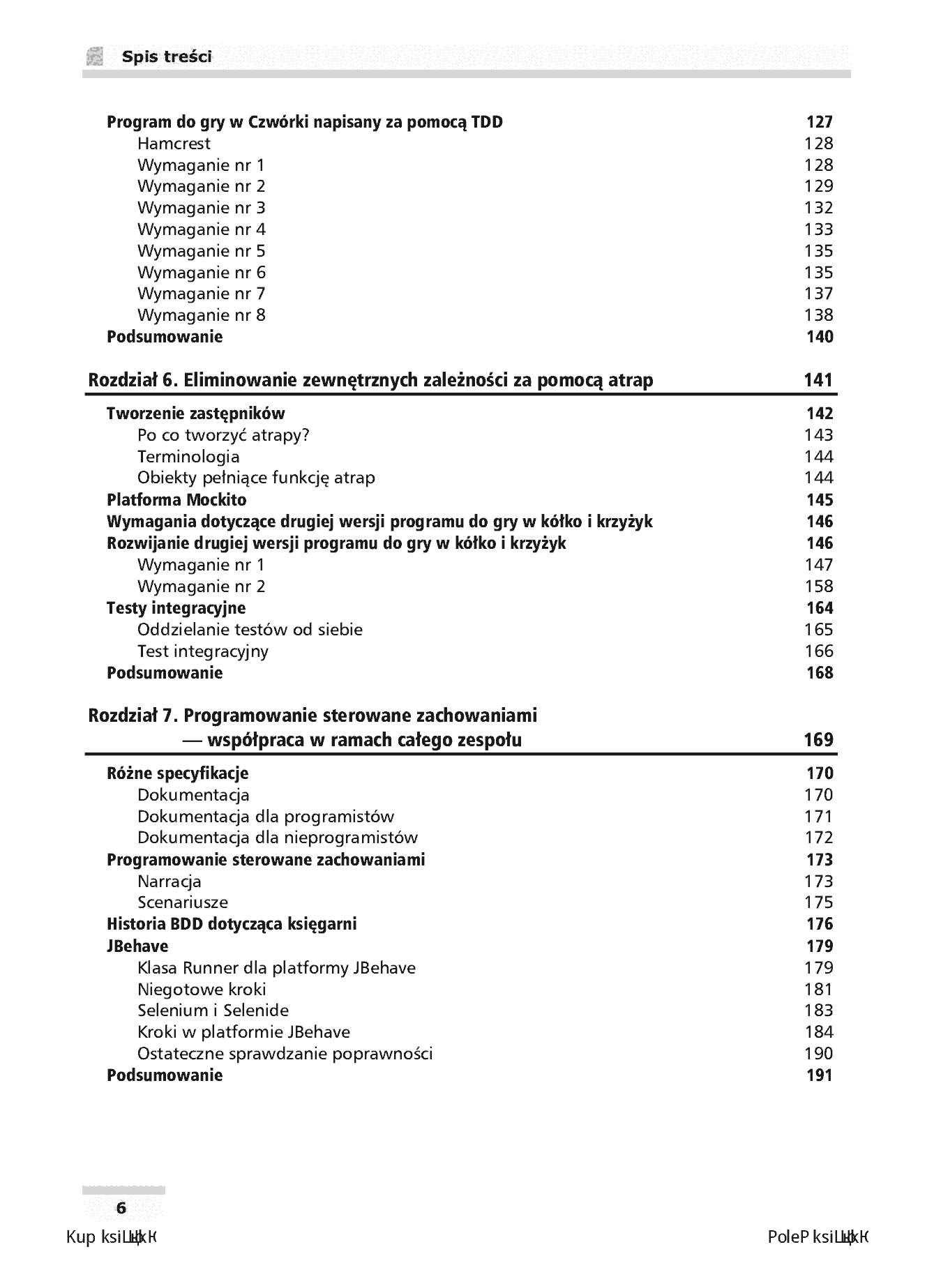 Fragment „TDD. Programowanie w Javie sterowane testami” — strona 6 z 30